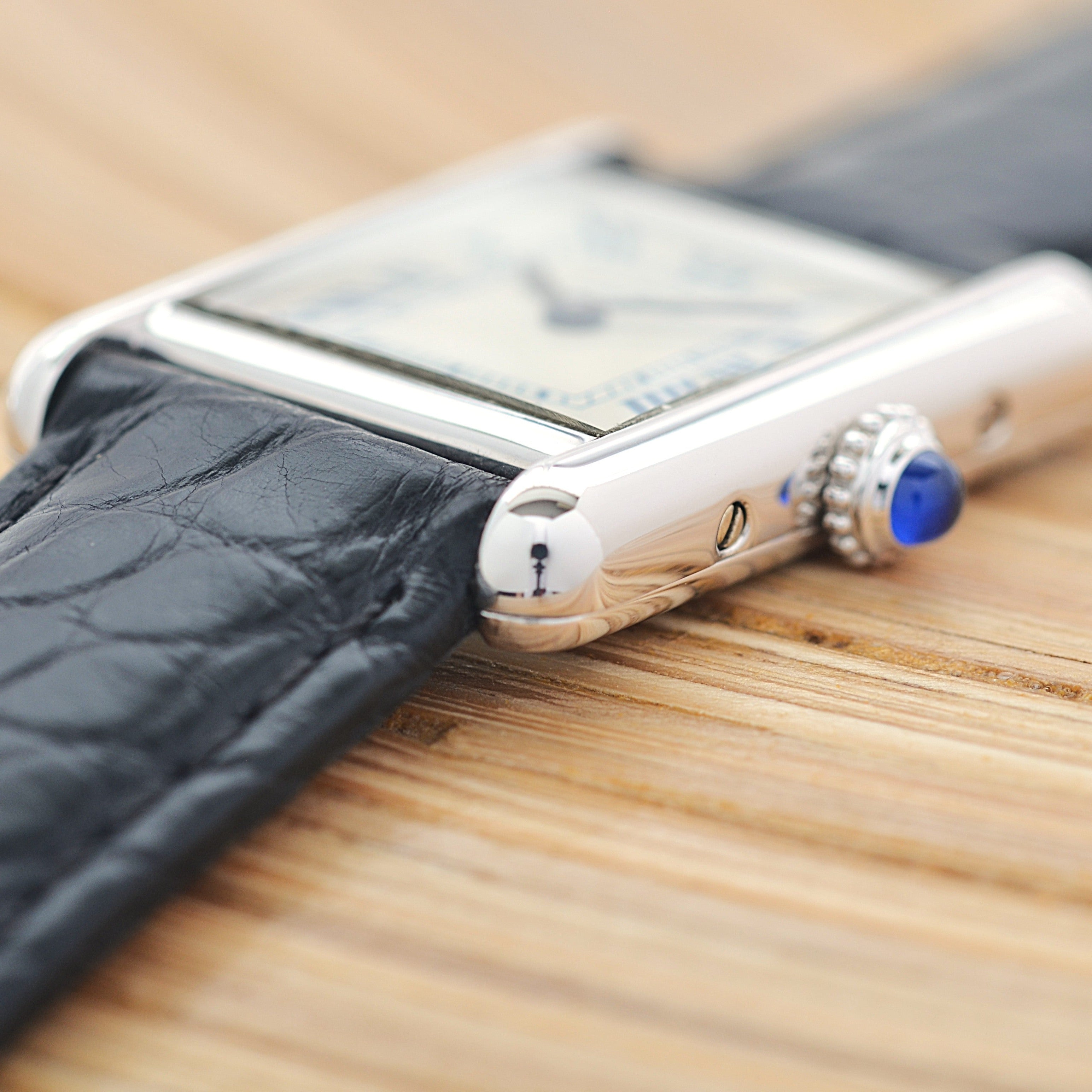 【Cartier】カルティエ マストタンク SM シルバー 純正Dバックル付き