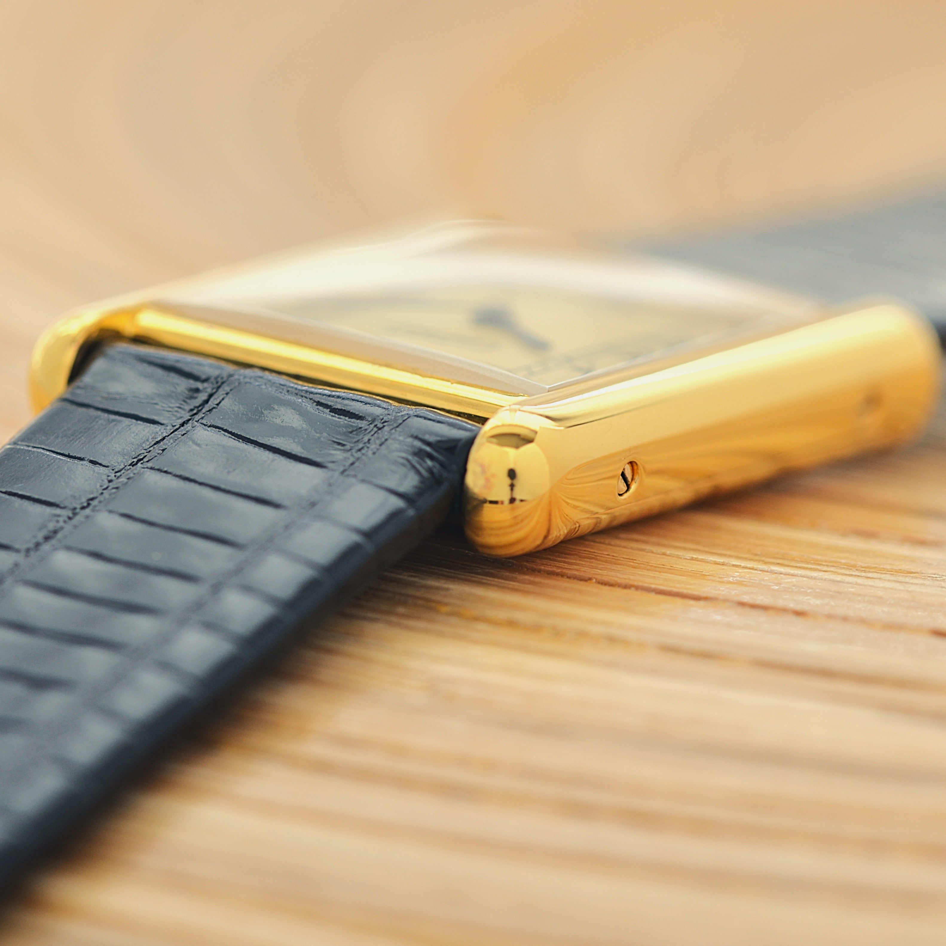 【Cartier】カルティエ マストタンクLM アイボリーローマ 手巻き 純正尾錠付き