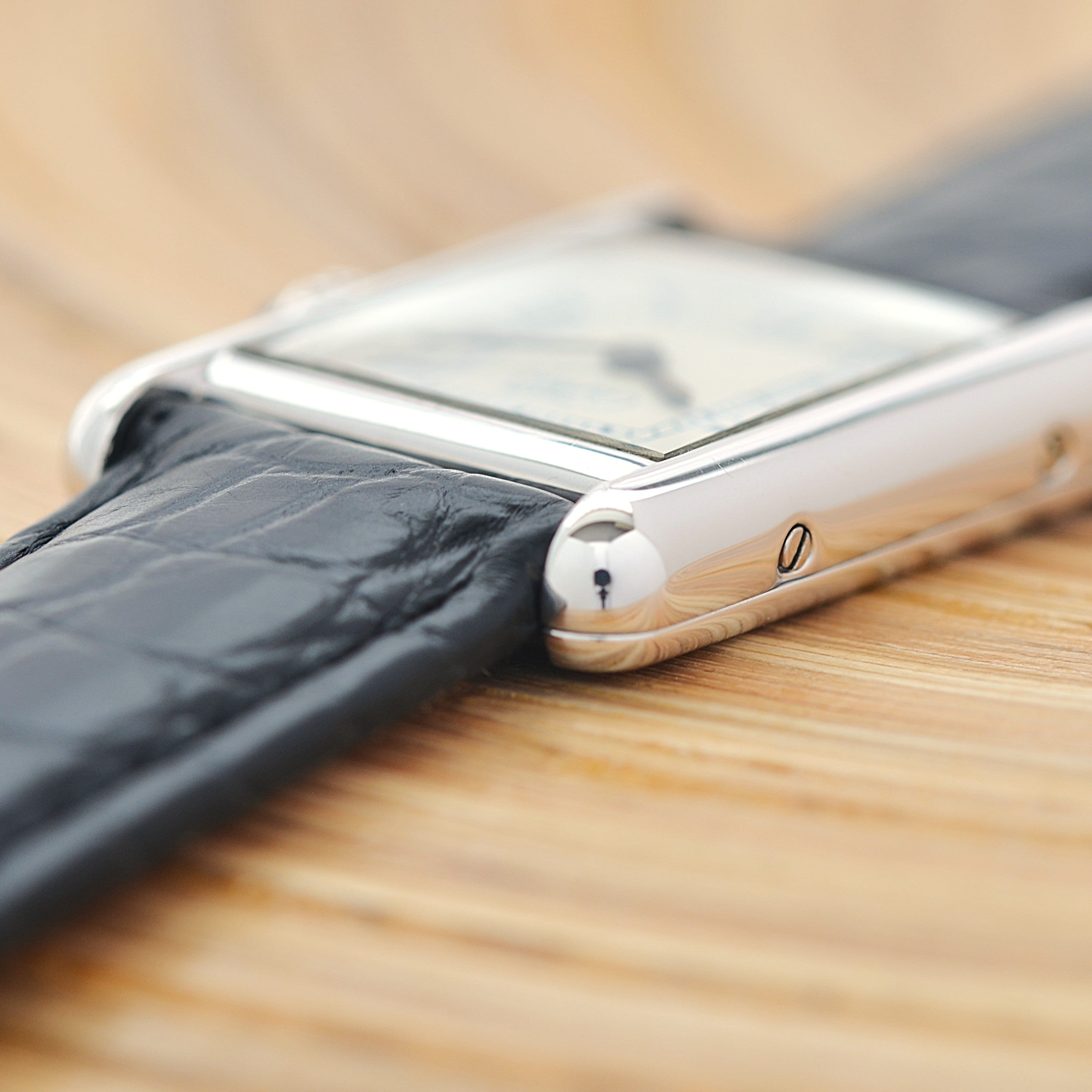 【Cartier】カルティエ マストタンク SM シルバー 純正Dバックル付き