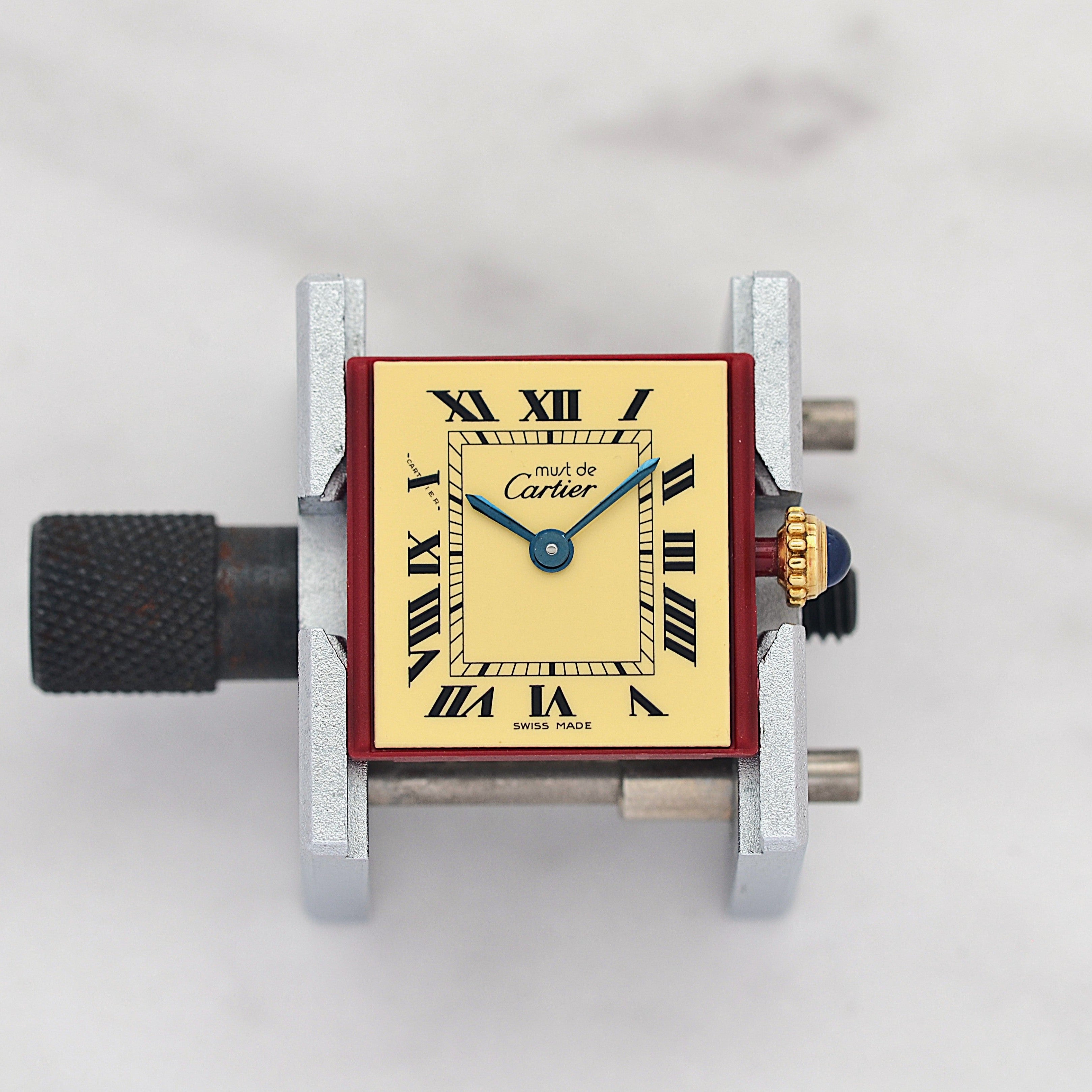 【Cartier】Must Tank SM Ivory Roman SWISSMADE dial with original buckle