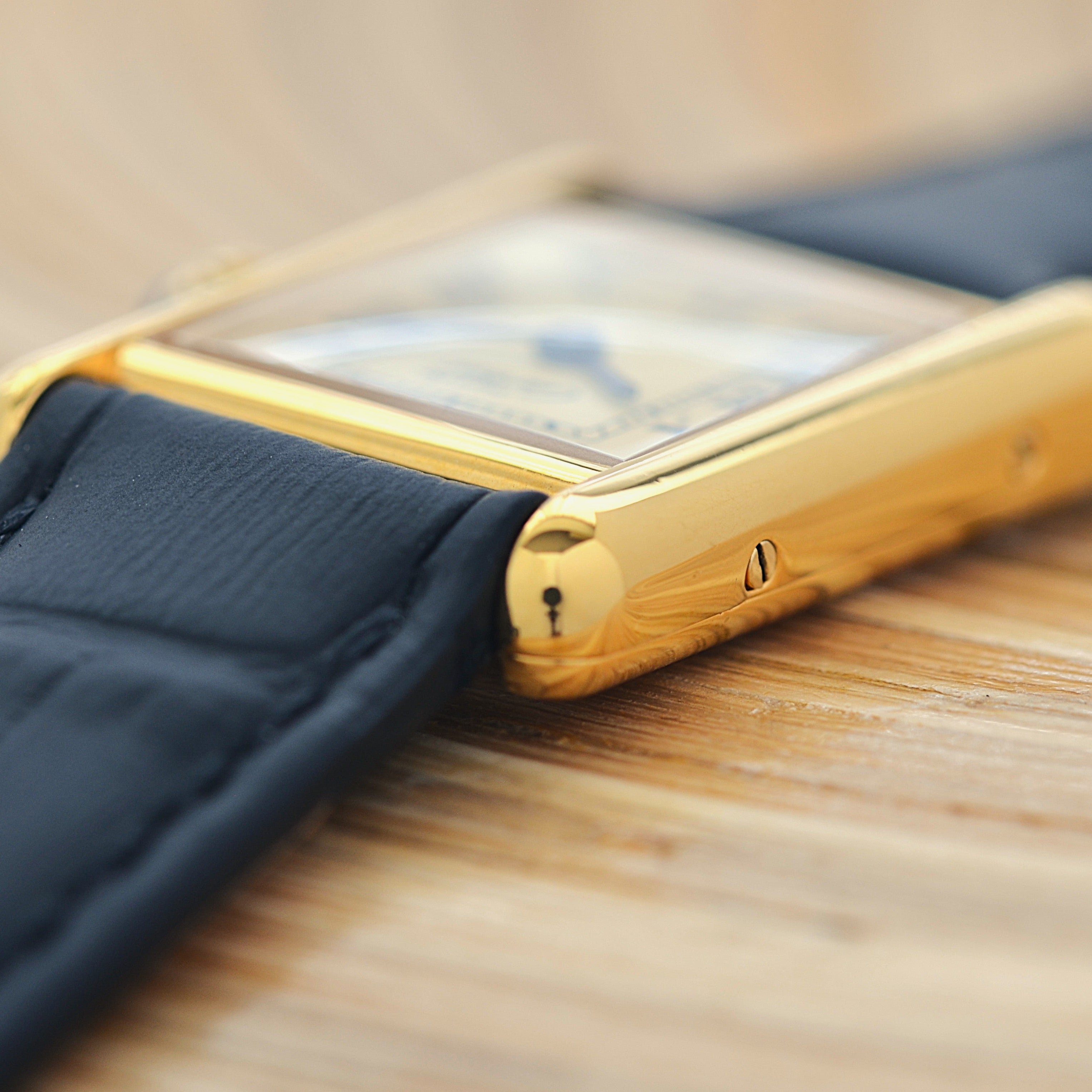 【Cartier】Must Tank SM Ivory Roman SWISSMADE dial with original buckle