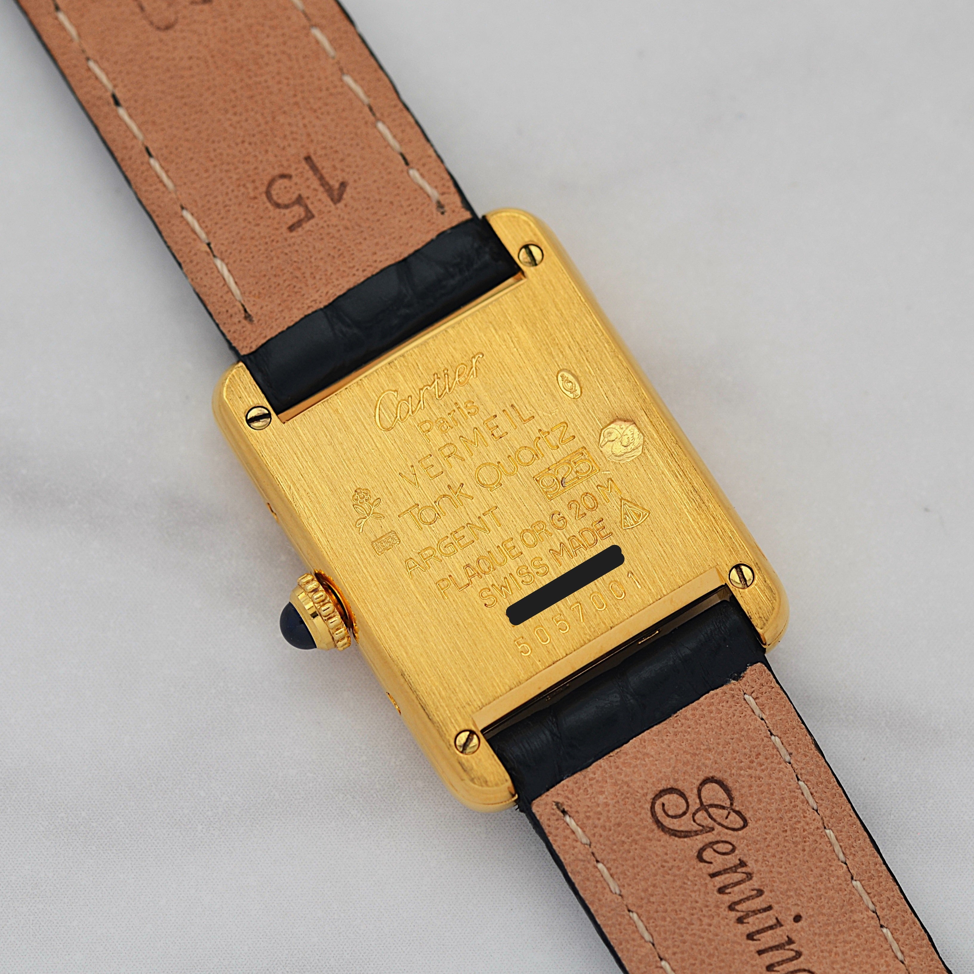 【Cartier】カルティエ マストタンク SM オパラン 純正Dバックル付き