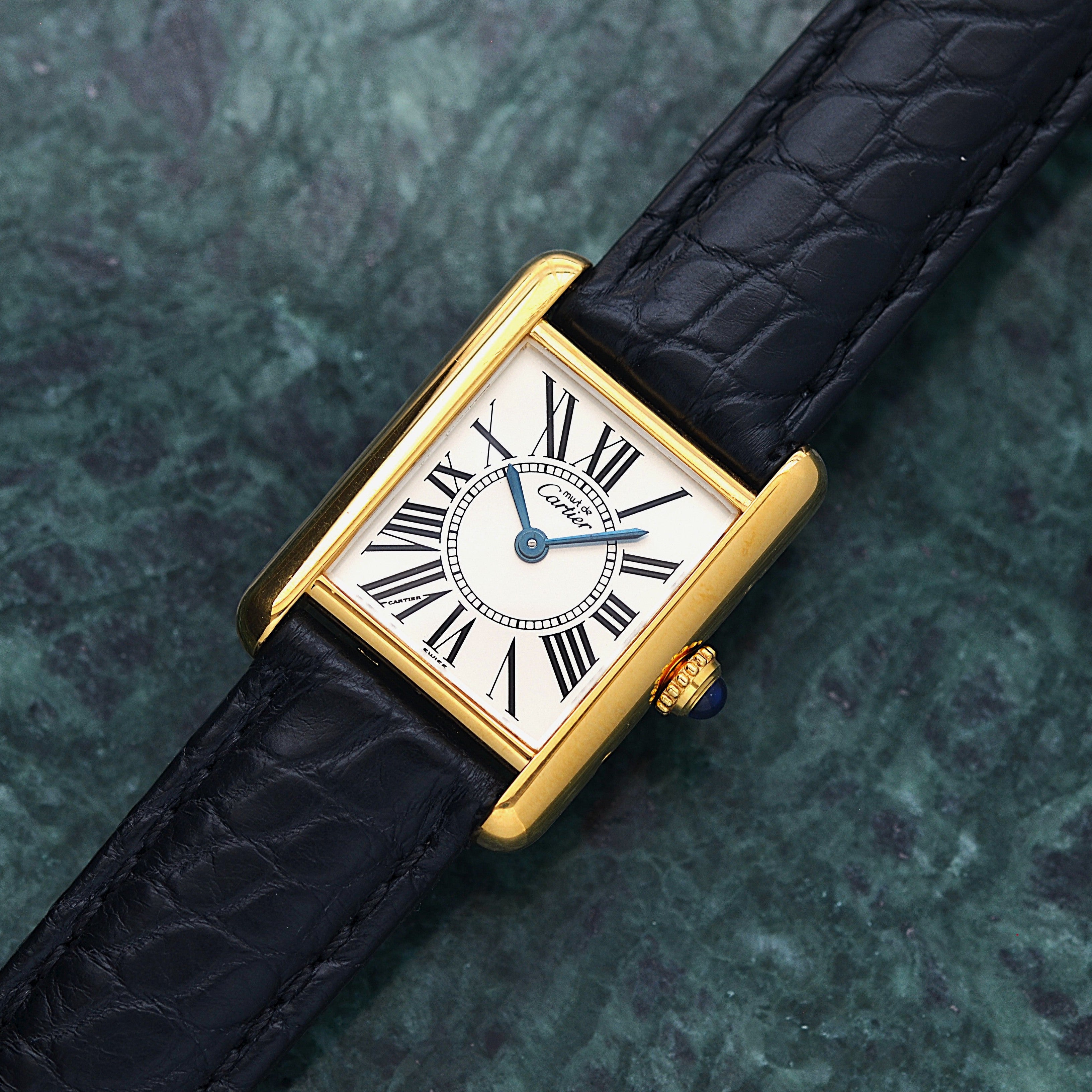 【Cartier】カルティエ マストタンク SM オパラン 純正Dバックル付き