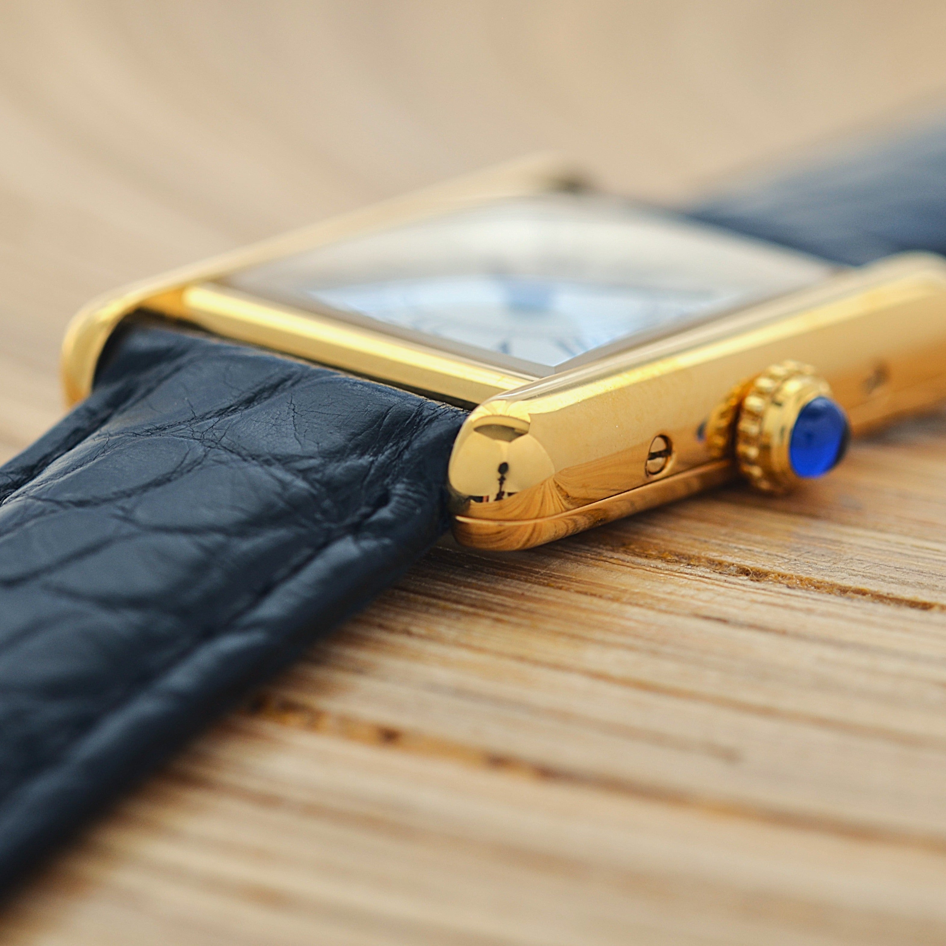 【Cartier】カルティエ マストタンク SM オパラン 純正Dバックル付き