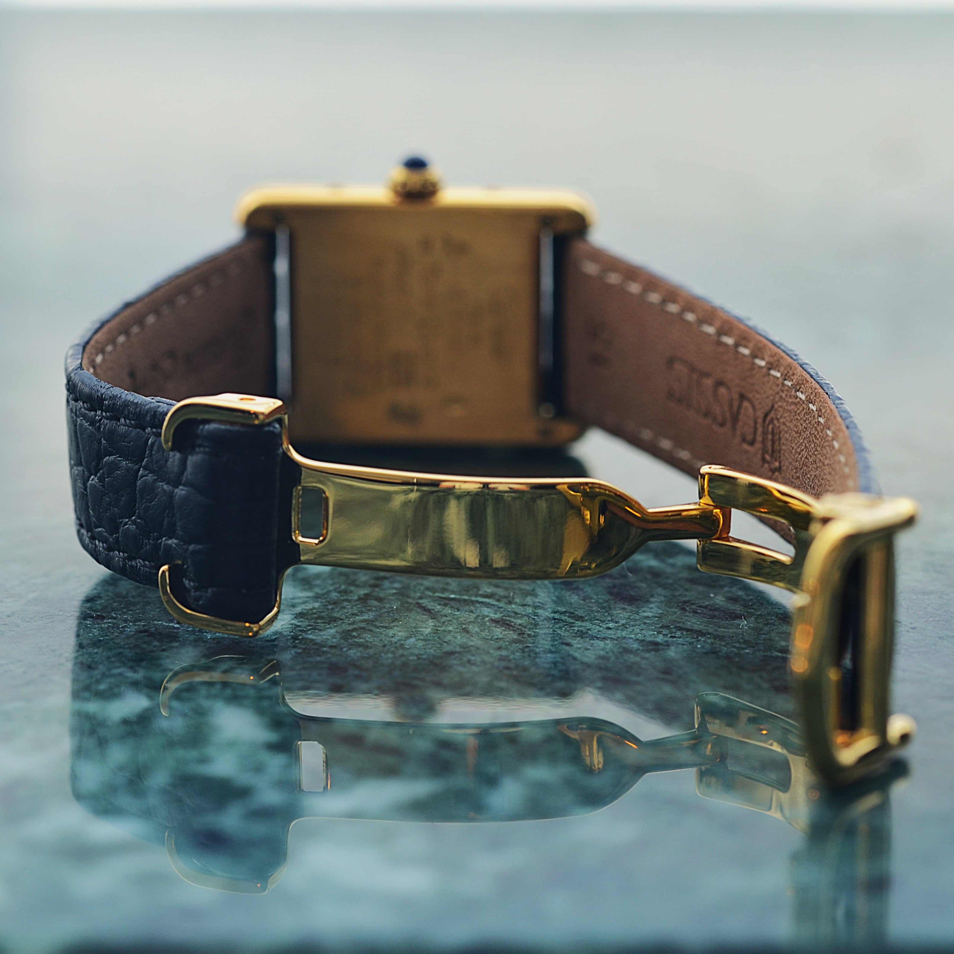 【Cartier】カルティエ マストタンク SM オパラン 純正Dバックル付き
