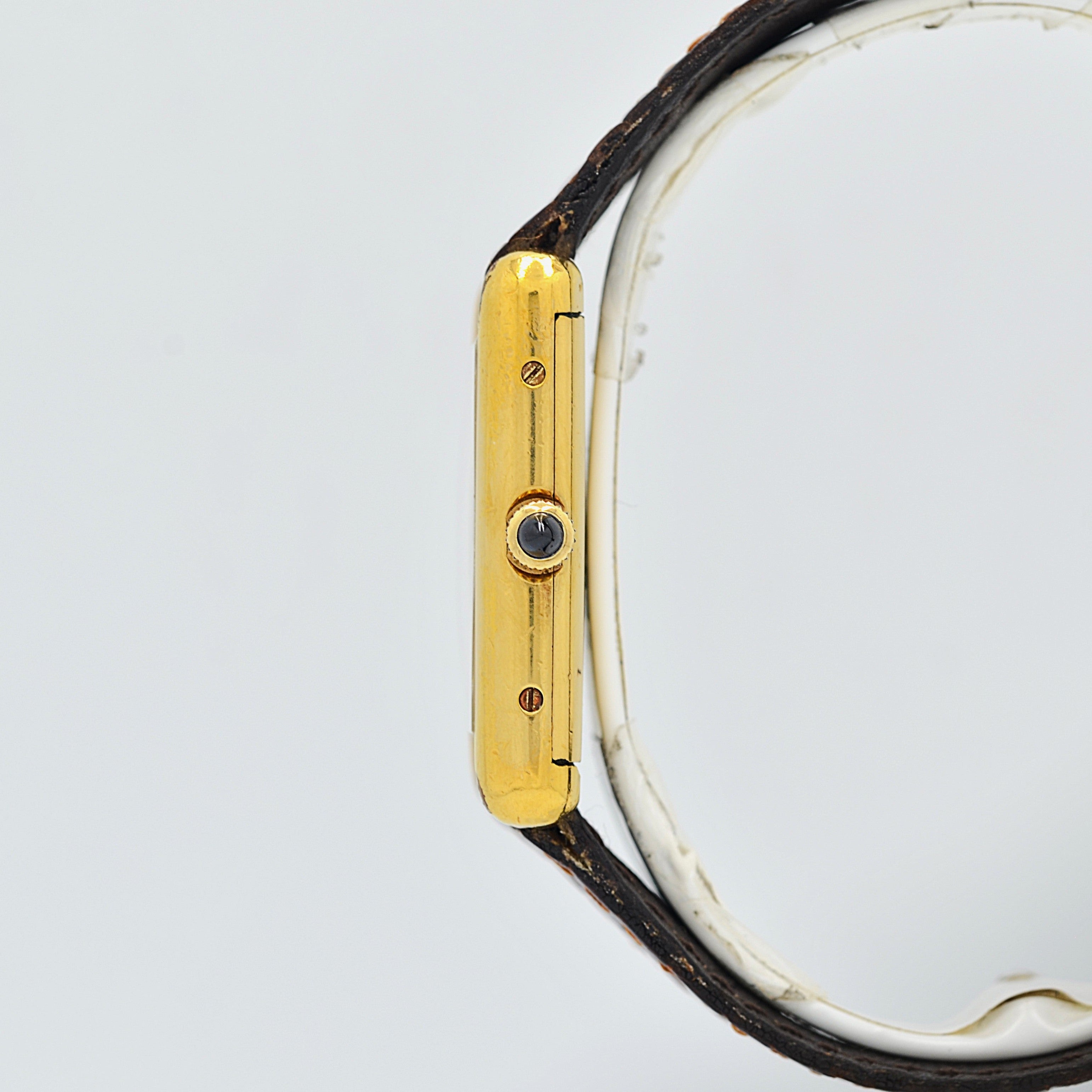 【Cartier】カルティエ プレマストタンクLM 手巻き 欧州仕様 純正クラシックバックル付き