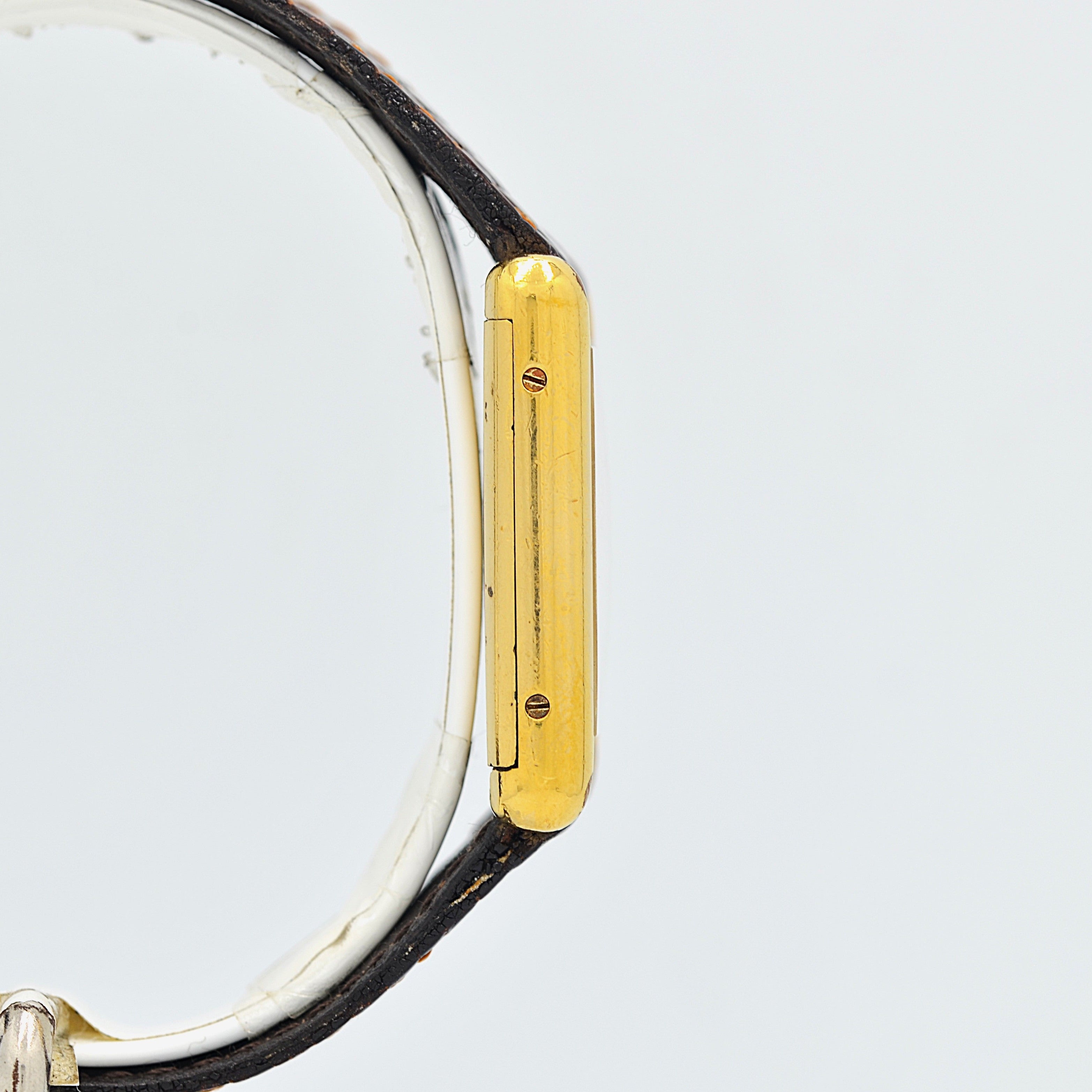【Cartier】カルティエ プレマストタンクLM 手巻き 欧州仕様 純正クラシックバックル付き