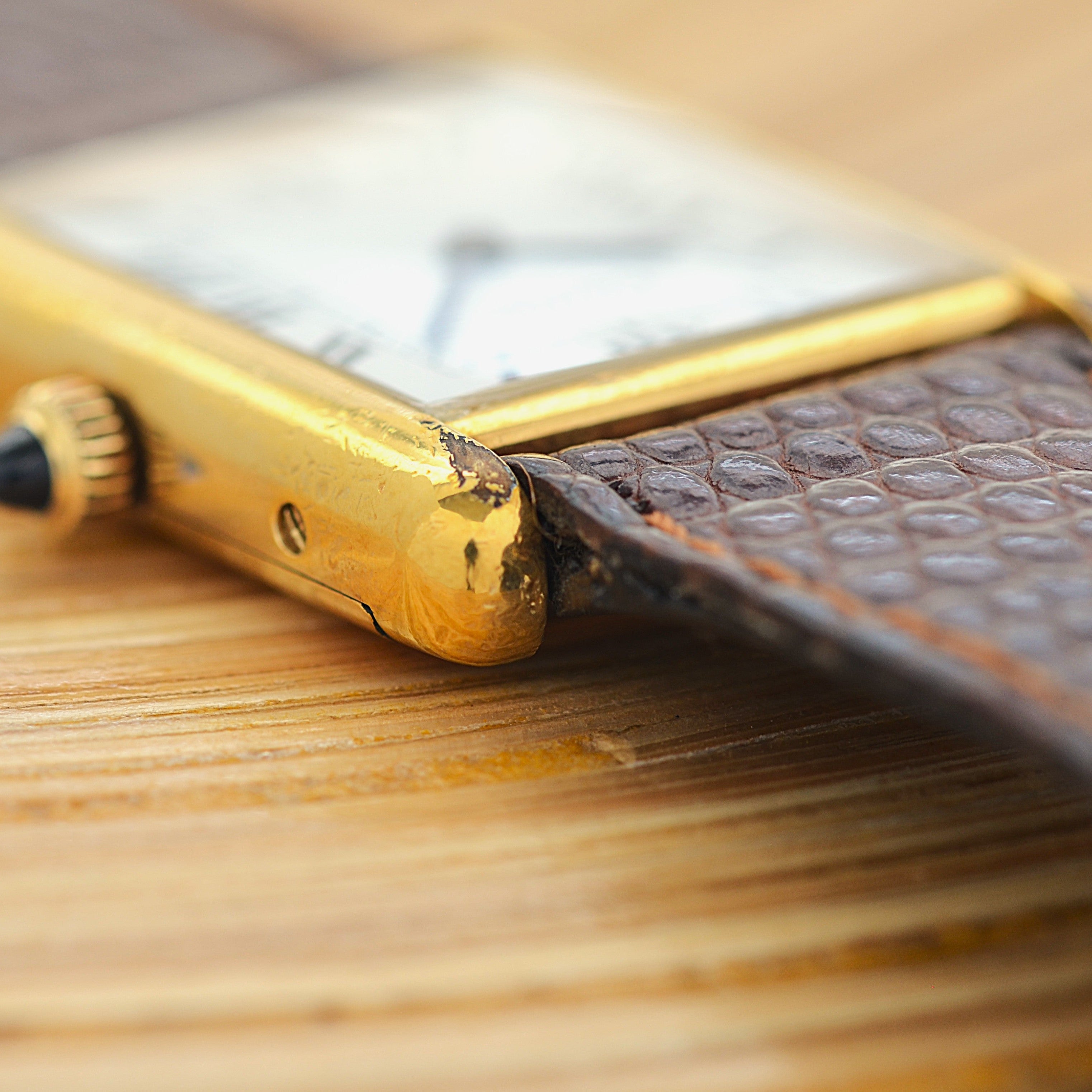 【Cartier】カルティエ プレマストタンクLM 手巻き 欧州仕様 純正クラシックバックル付き
