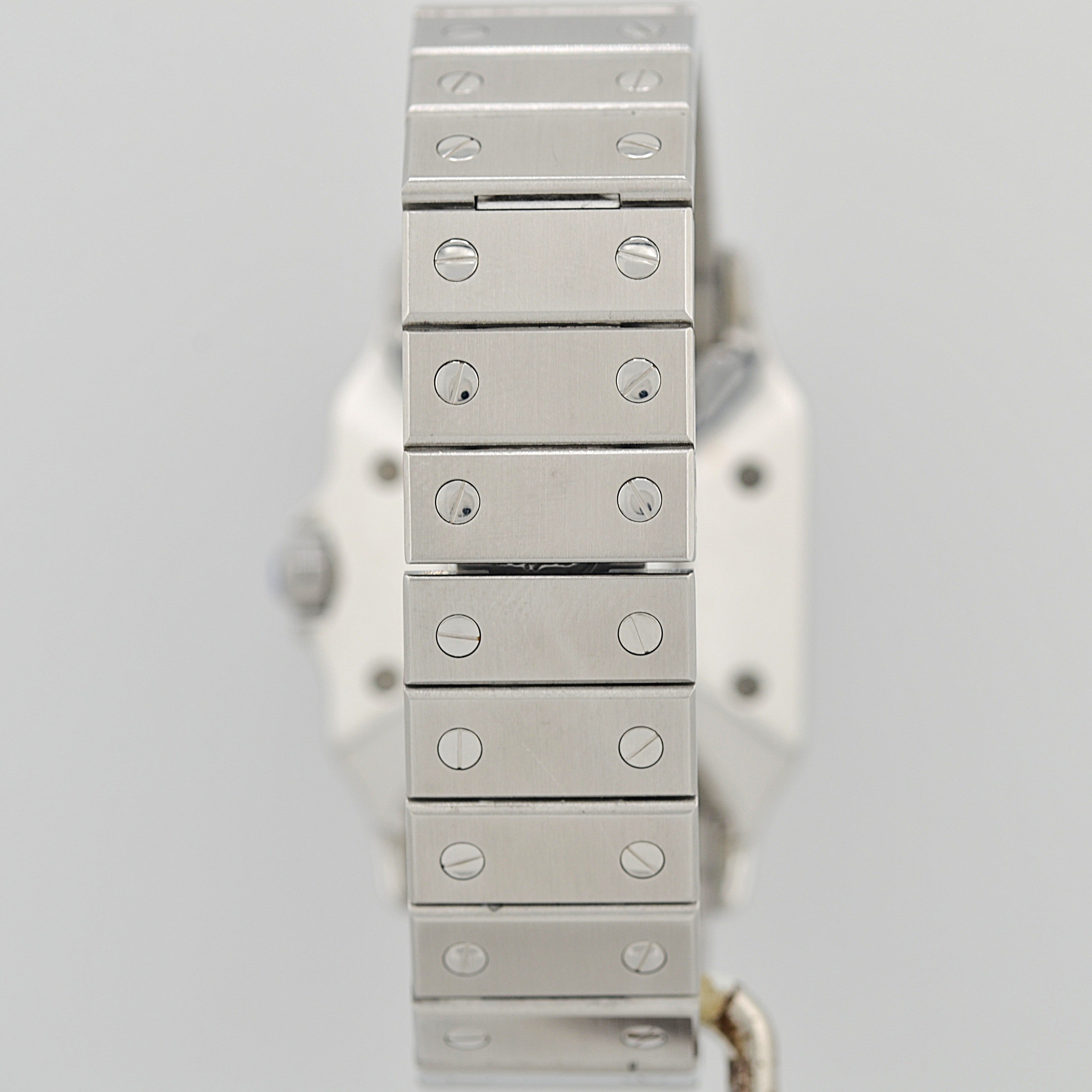 【Cartier】カルティエ サントスカレ LM ステンレス 両開きバックル