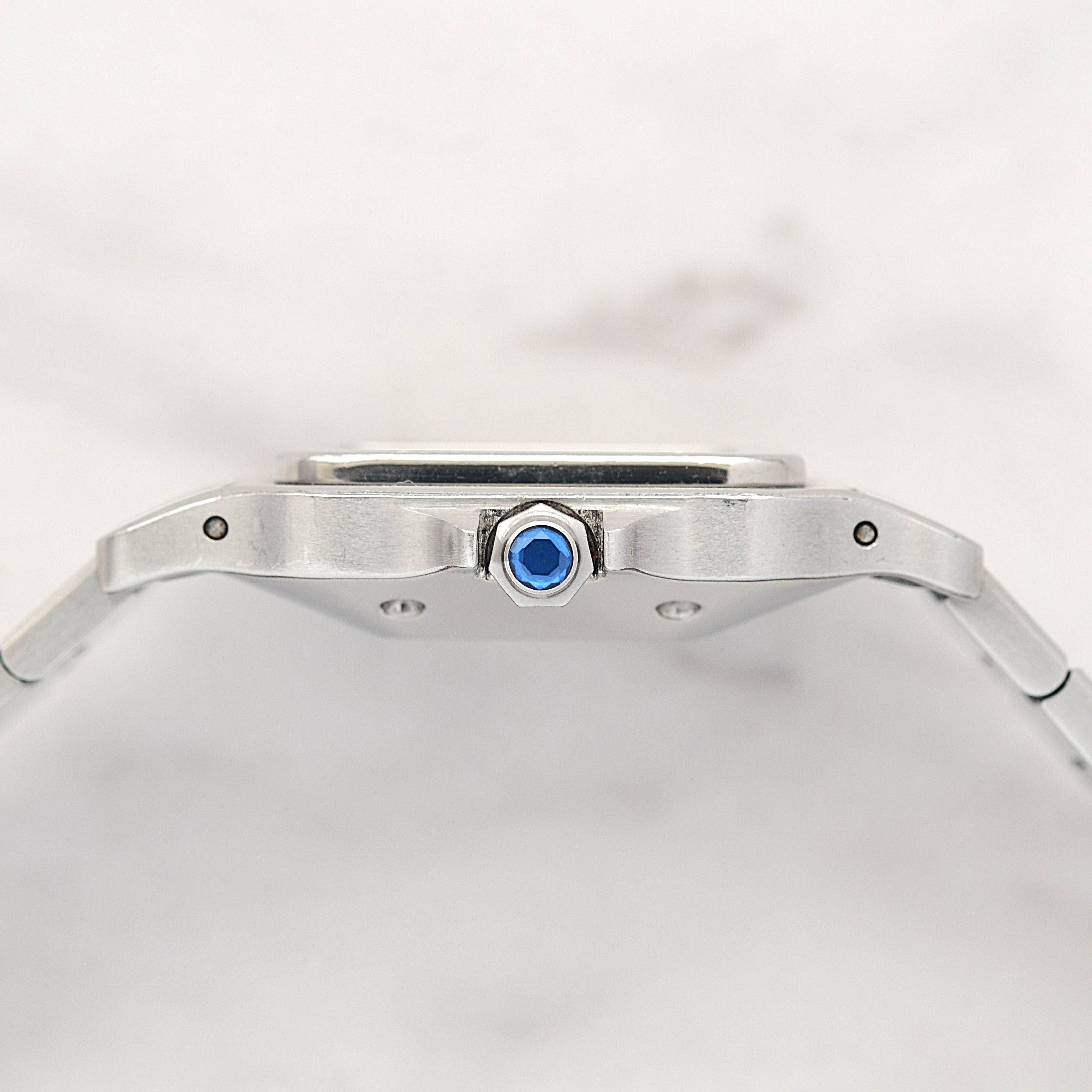 【Cartier】カルティエ サントスカレ LM ステンレス 両開きバックル