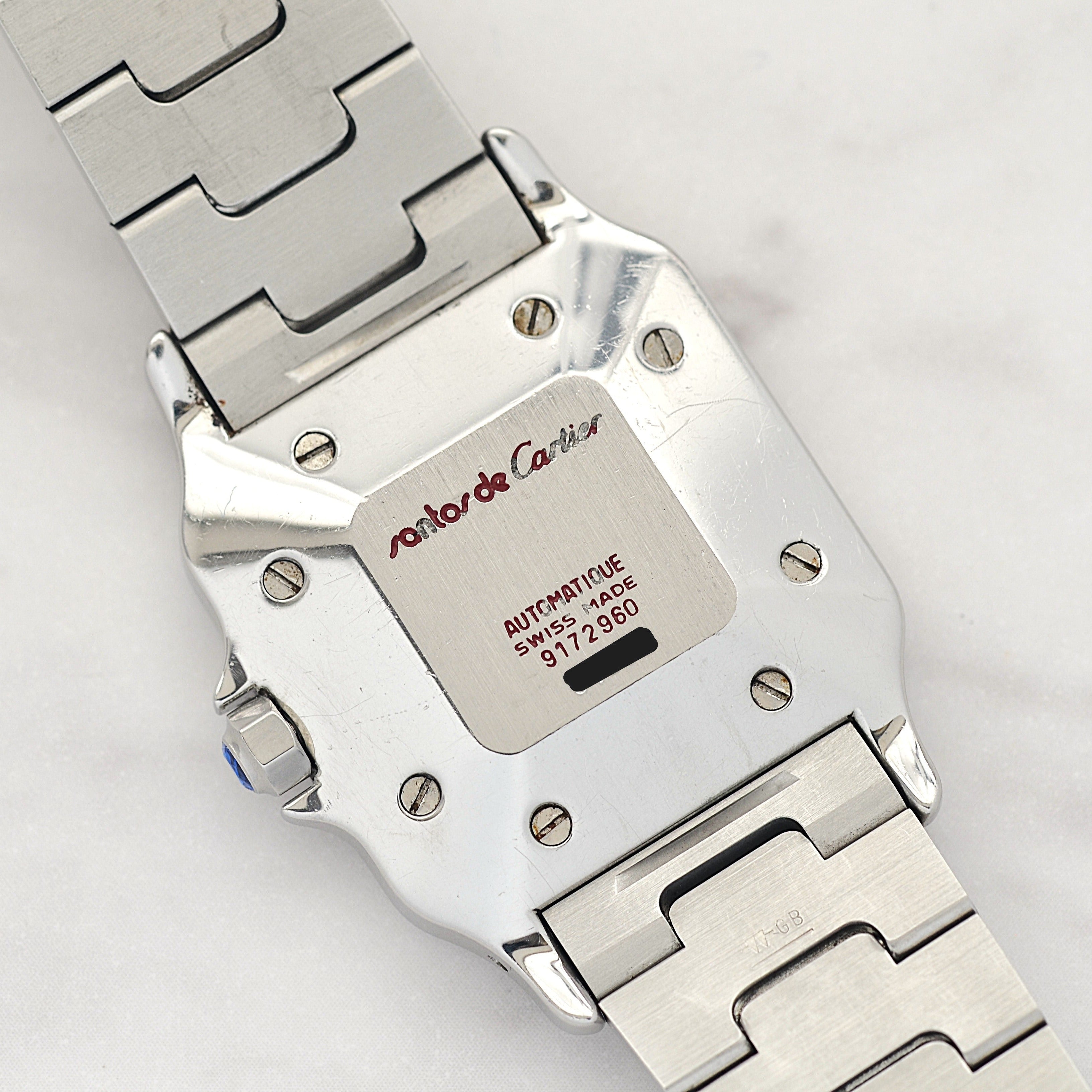 【Cartier】カルティエ サントスカレ LM ステンレス 両開きバックル