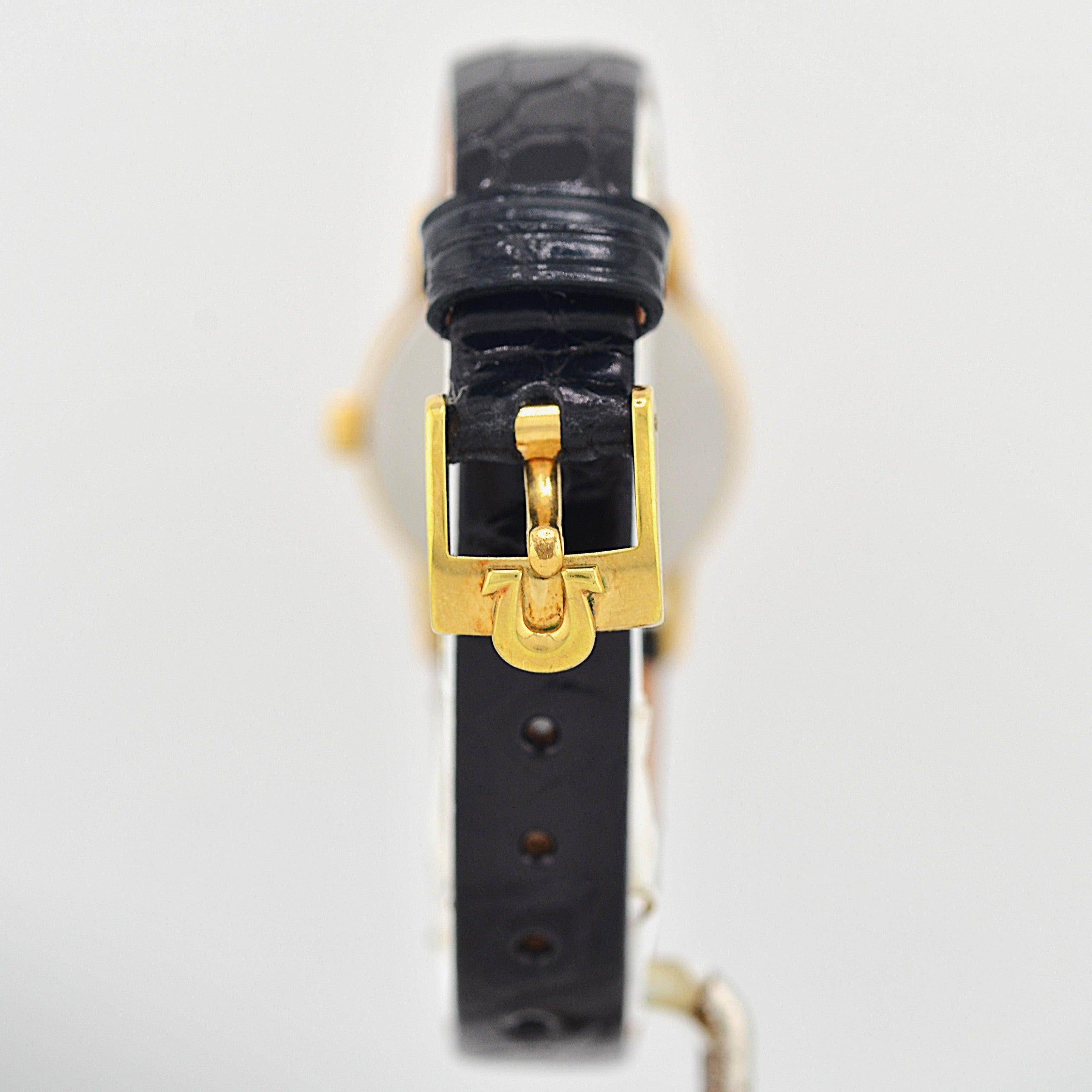 【OMEGA】Omega De Ville GP Round Gold Upright Roman with Original Buckle