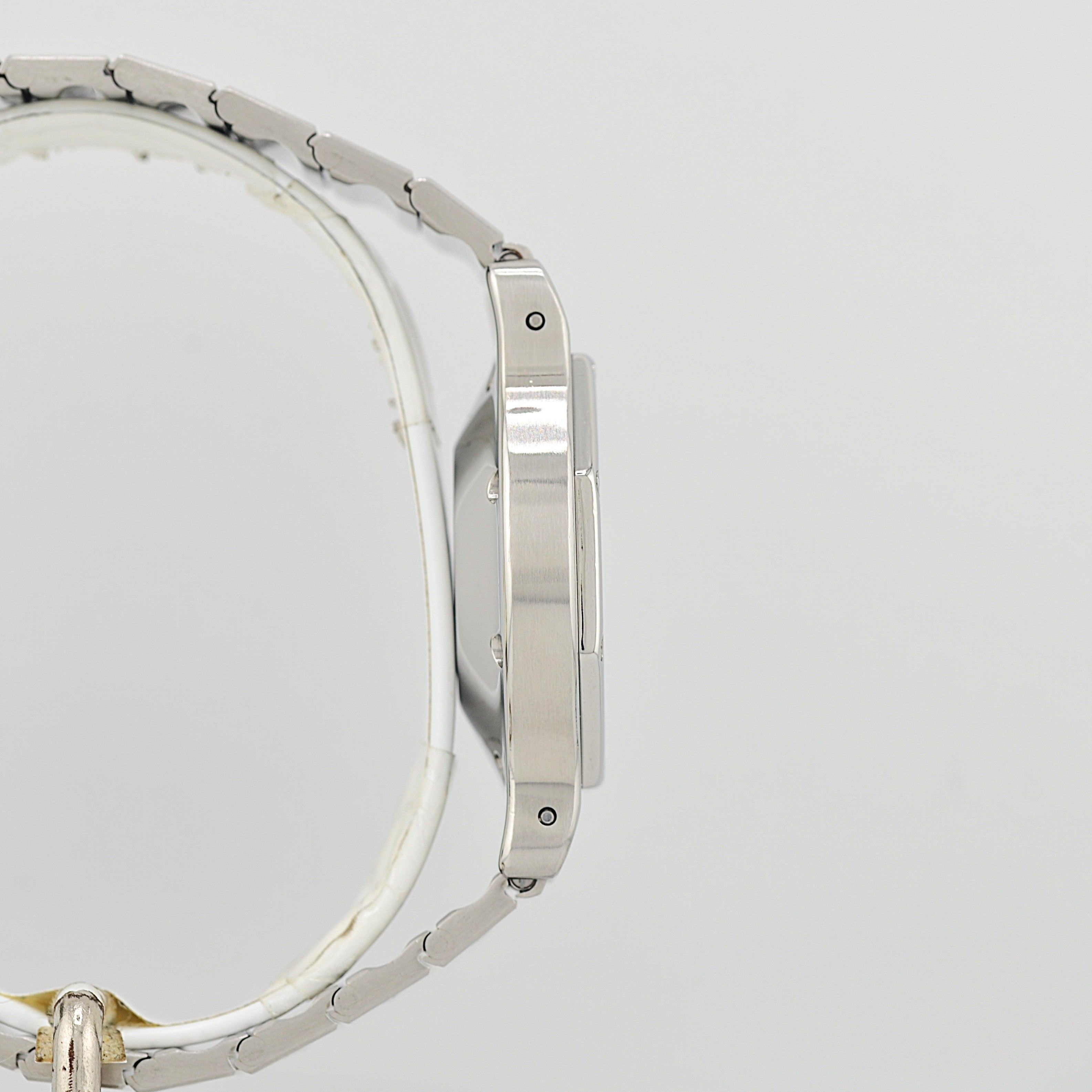 【Cartier】カルティエ サントスオクタゴン LM ステンレス 永久保証書付き カルティエコンプリートサービス済み