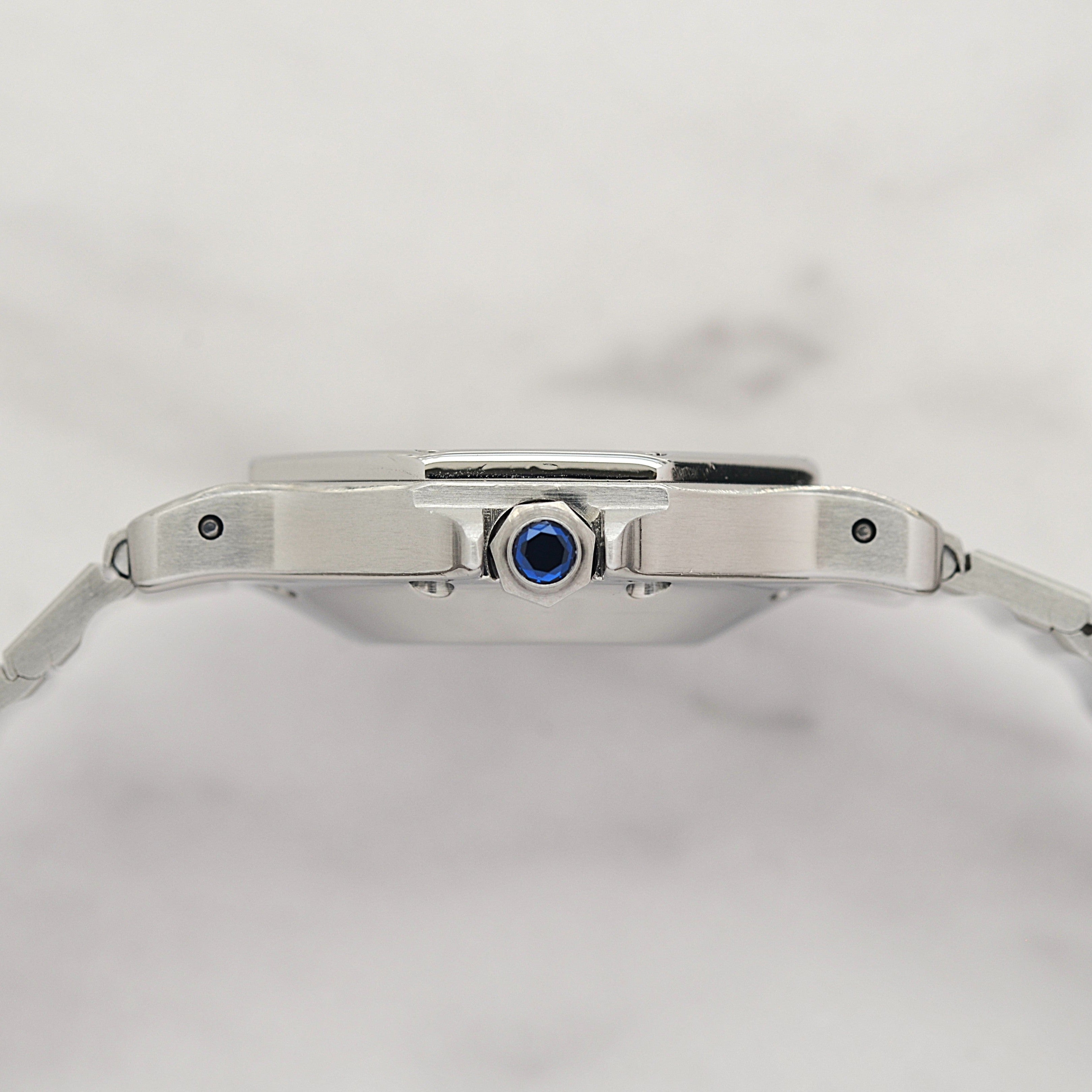 【Cartier】カルティエ サントスオクタゴン LM ステンレス 永久保証書付き カルティエコンプリートサービス済み