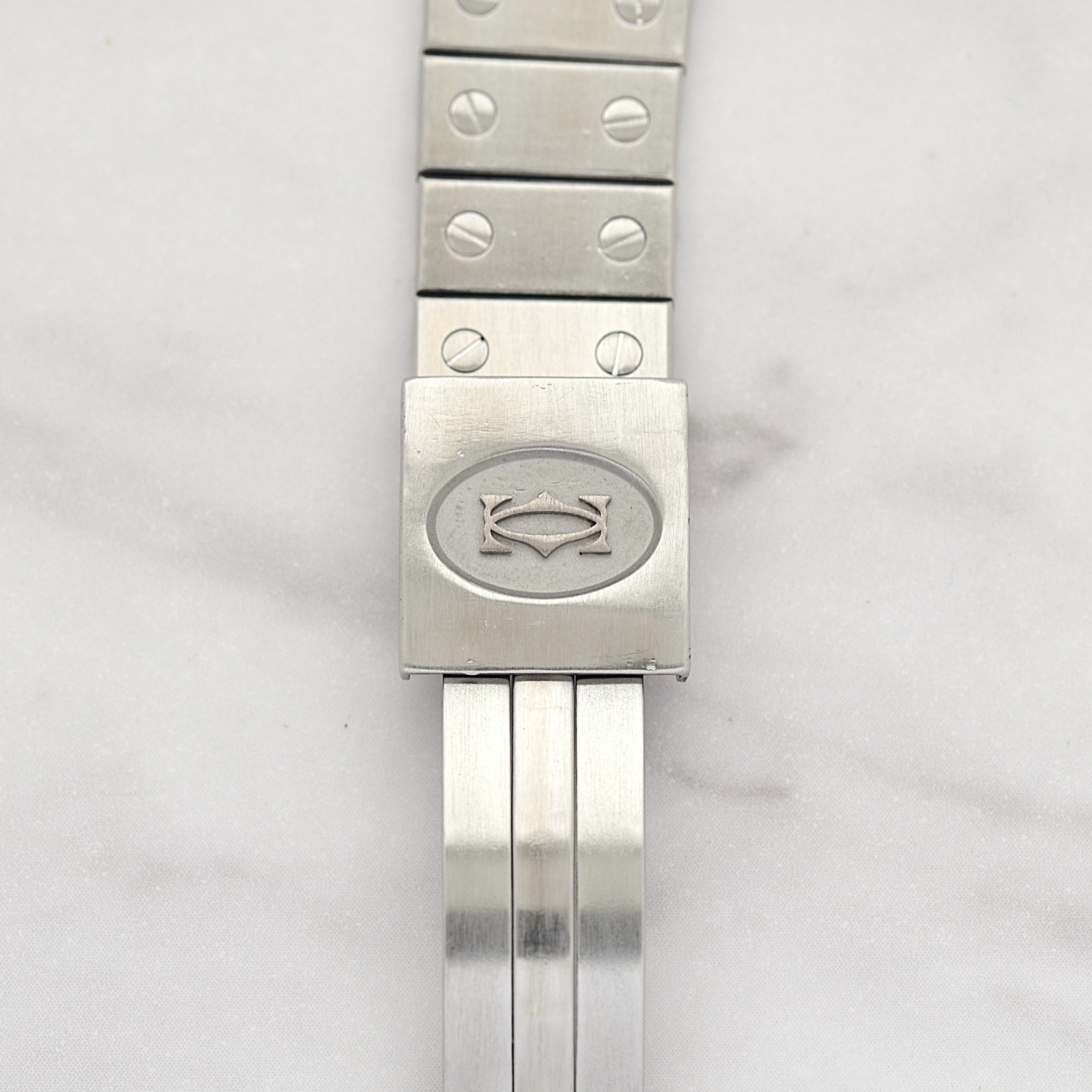 【Cartier】カルティエ サントスオクタゴン LM ステンレス 永久保証書付き カルティエコンプリートサービス済み
