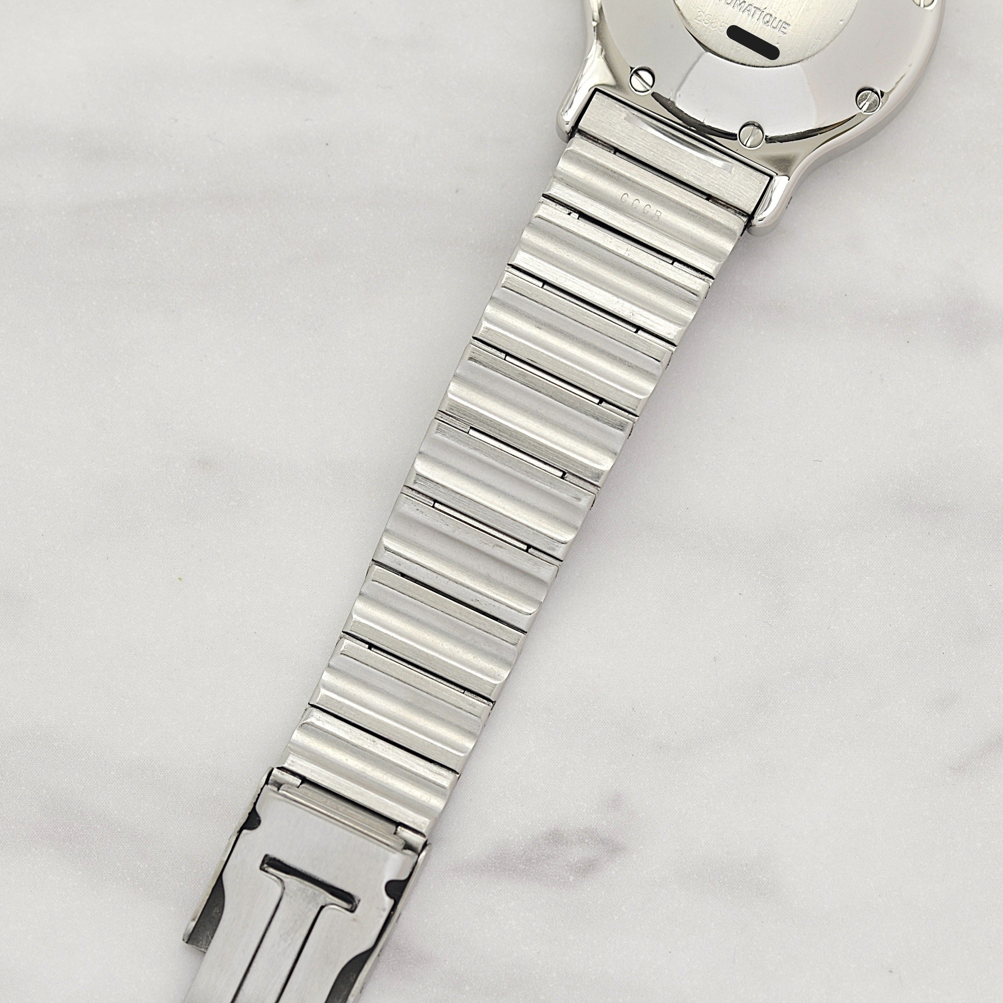 【Cartier】カルティエ サントスオクタゴン LM ステンレス 永久保証書付き カルティエコンプリートサービス済み