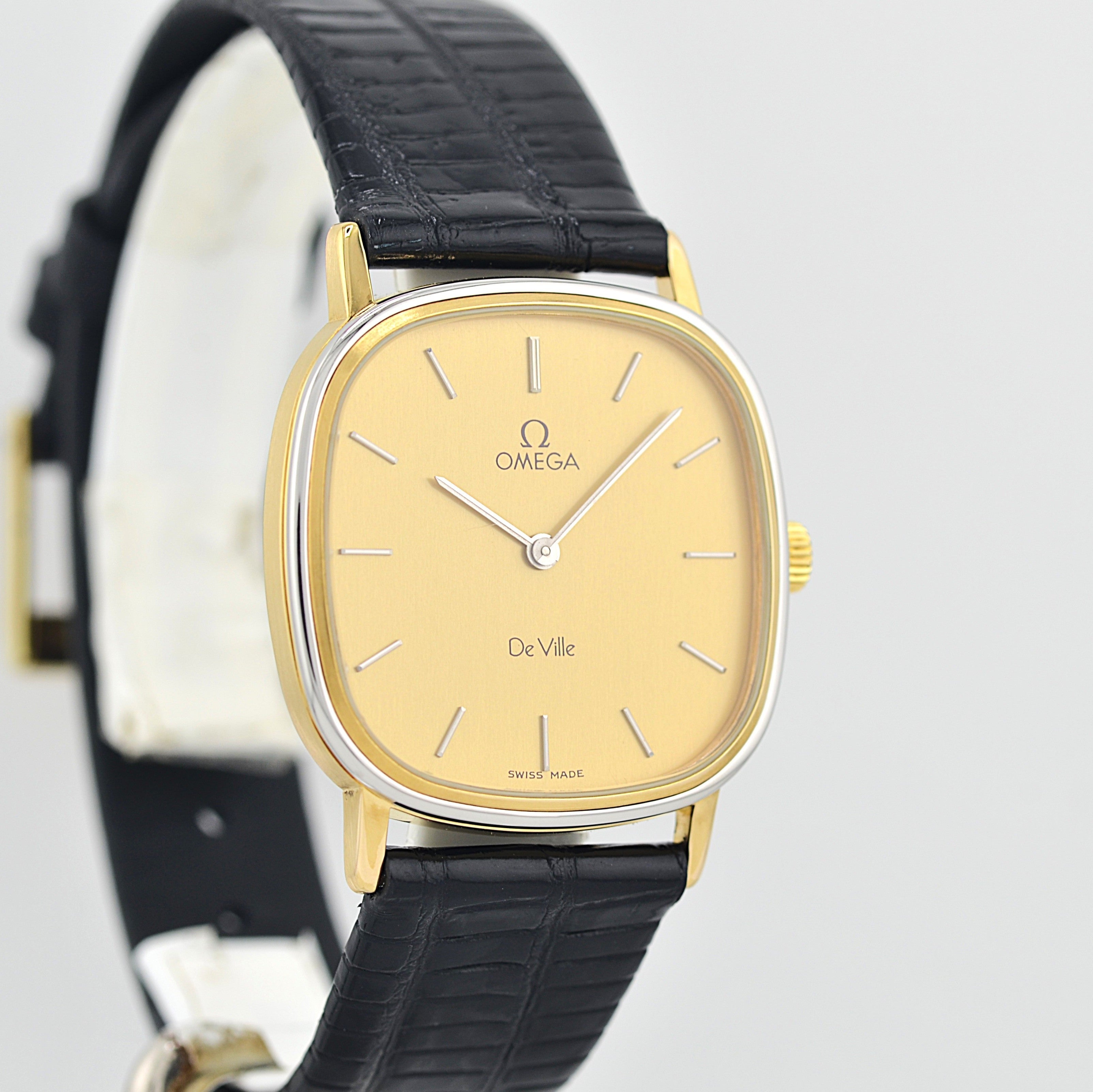 [OMEGA] Omega De Ville GP x SS Square Gold with Original Buckle
