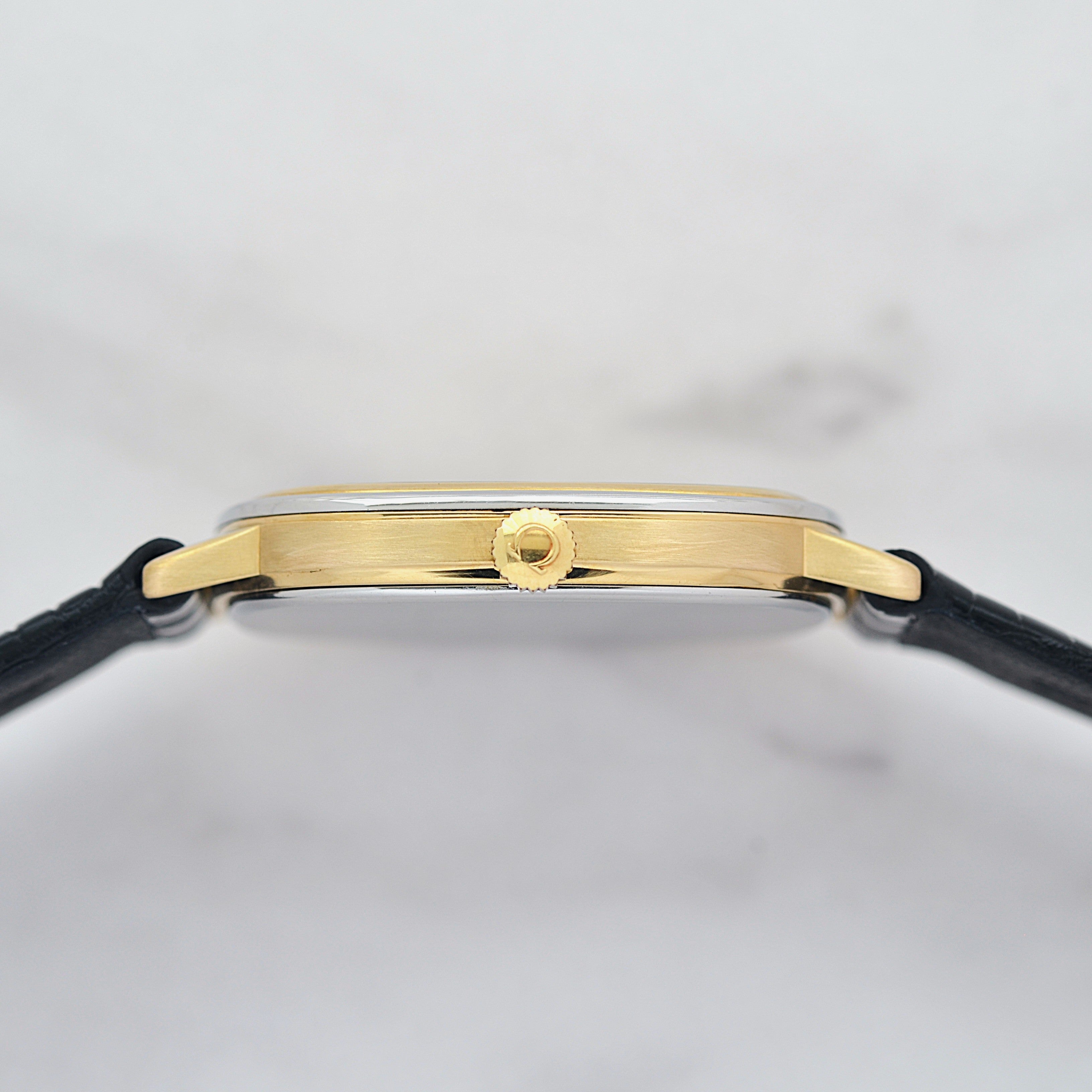 [OMEGA] Omega De Ville GP x SS Square Gold with Original Buckle