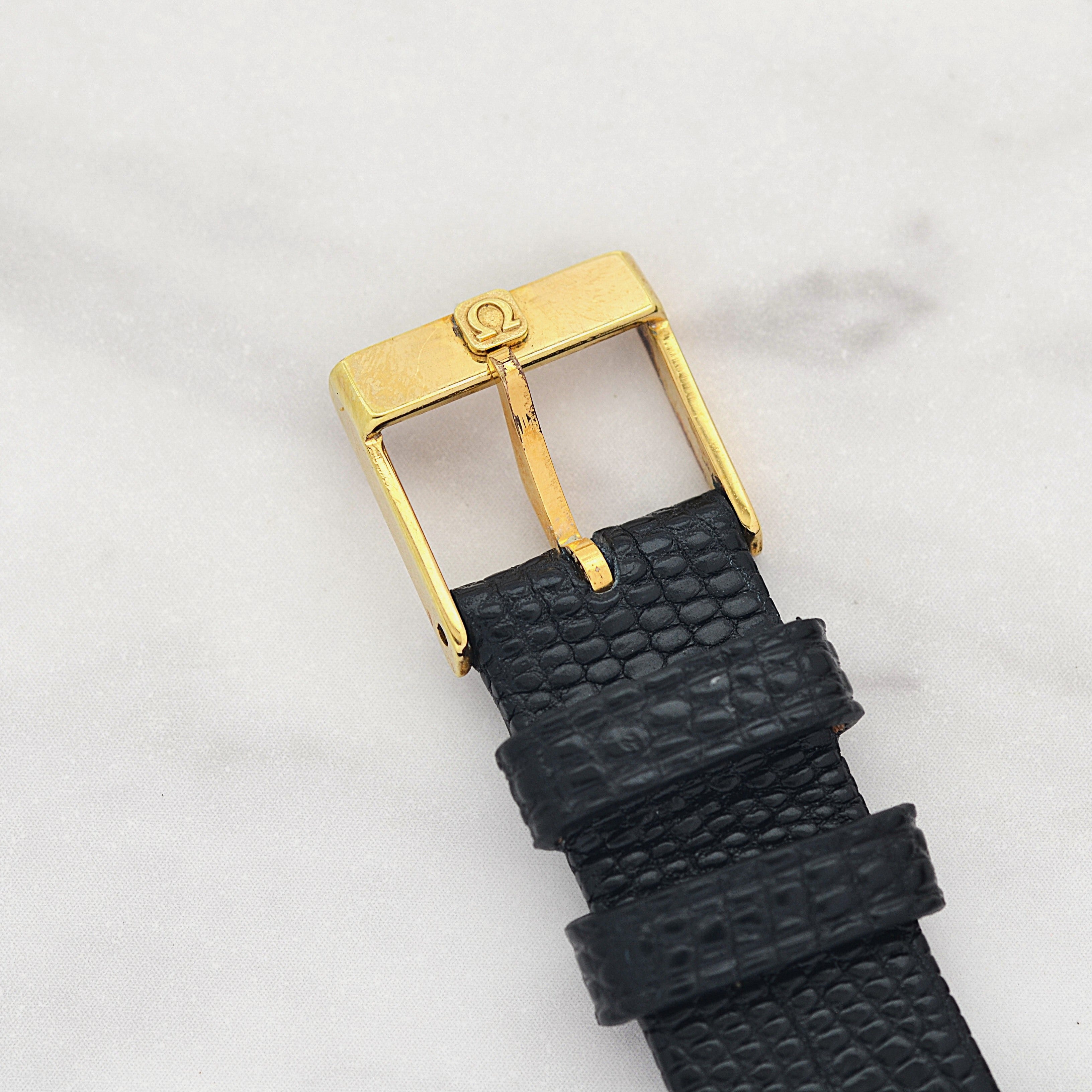 [OMEGA] Omega De Ville GP x SS Square Gold with Original Buckle