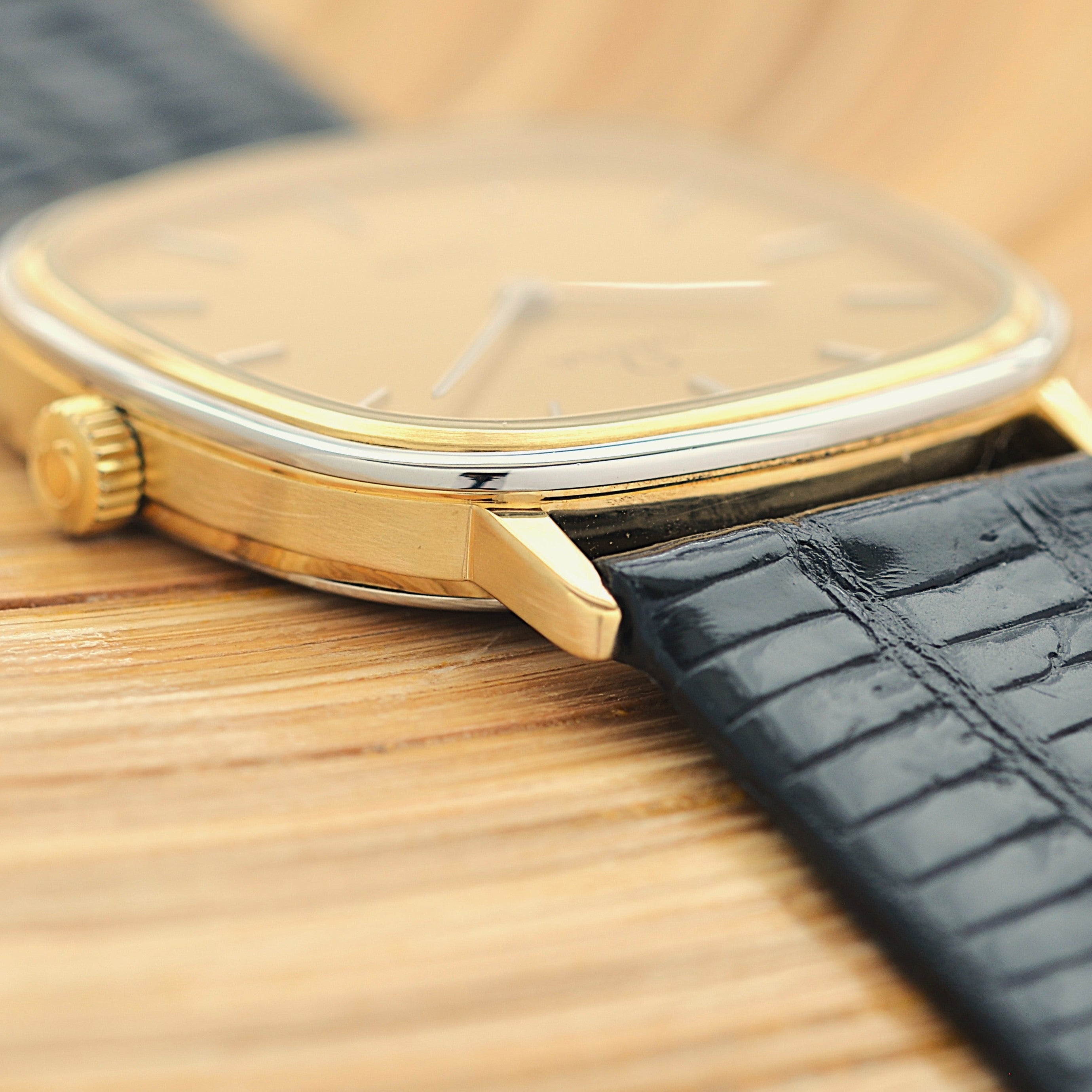 [OMEGA] Omega De Ville GP x SS Square Gold with Original Buckle