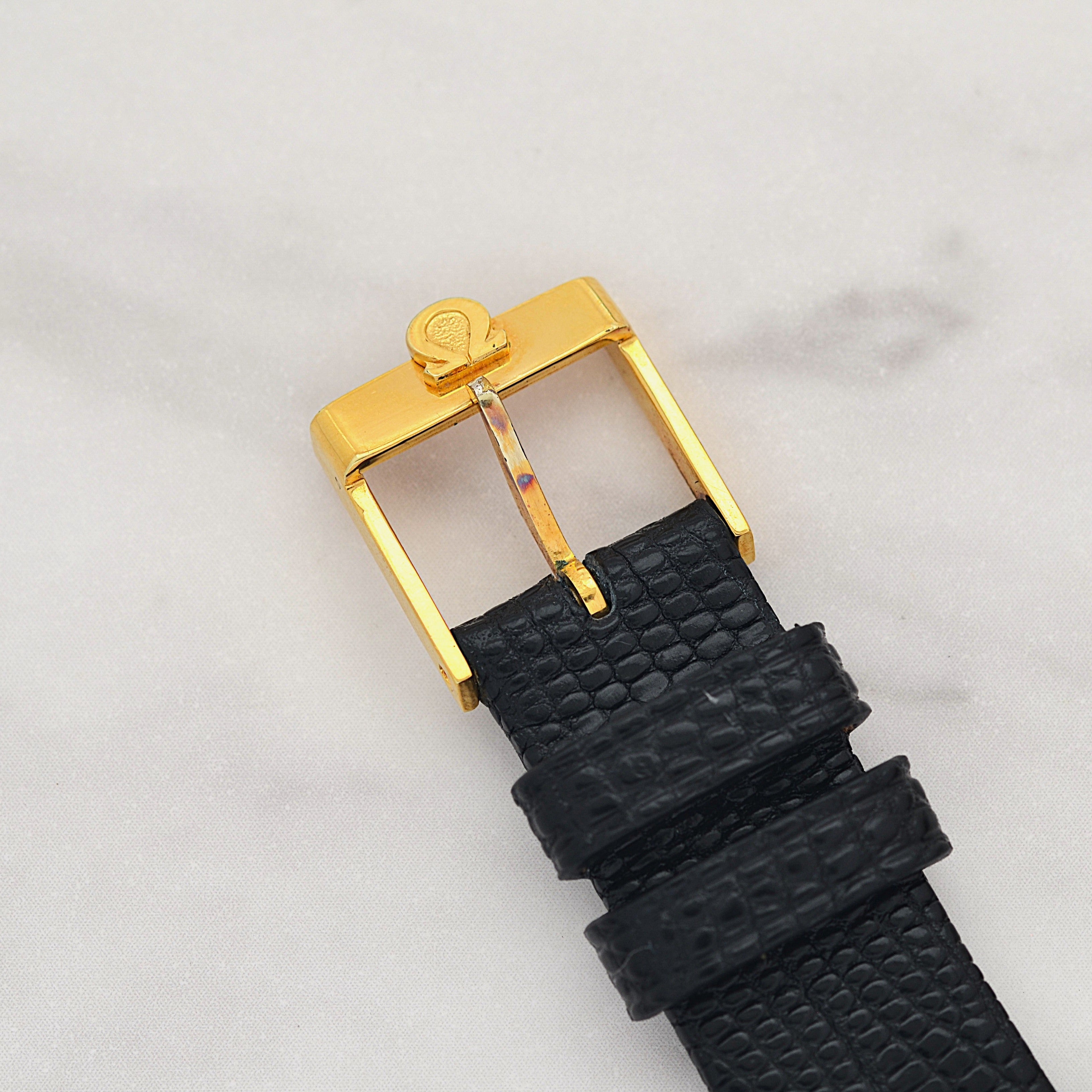 【OMEGA】オメガ デヴィル GP ラウンド Gold 純正尾錠付き