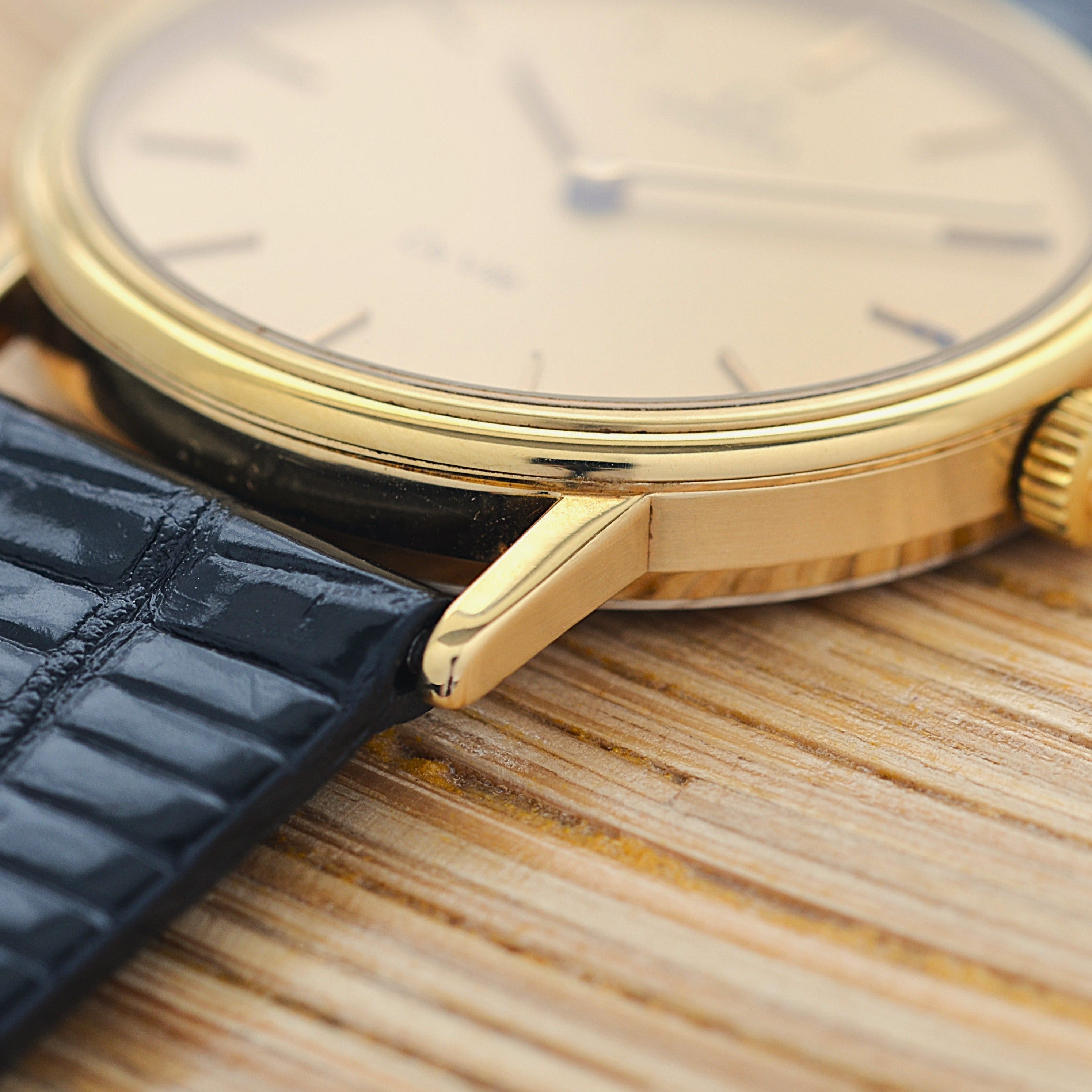 【OMEGA】オメガ デヴィル GP ラウンド Gold 純正尾錠付き