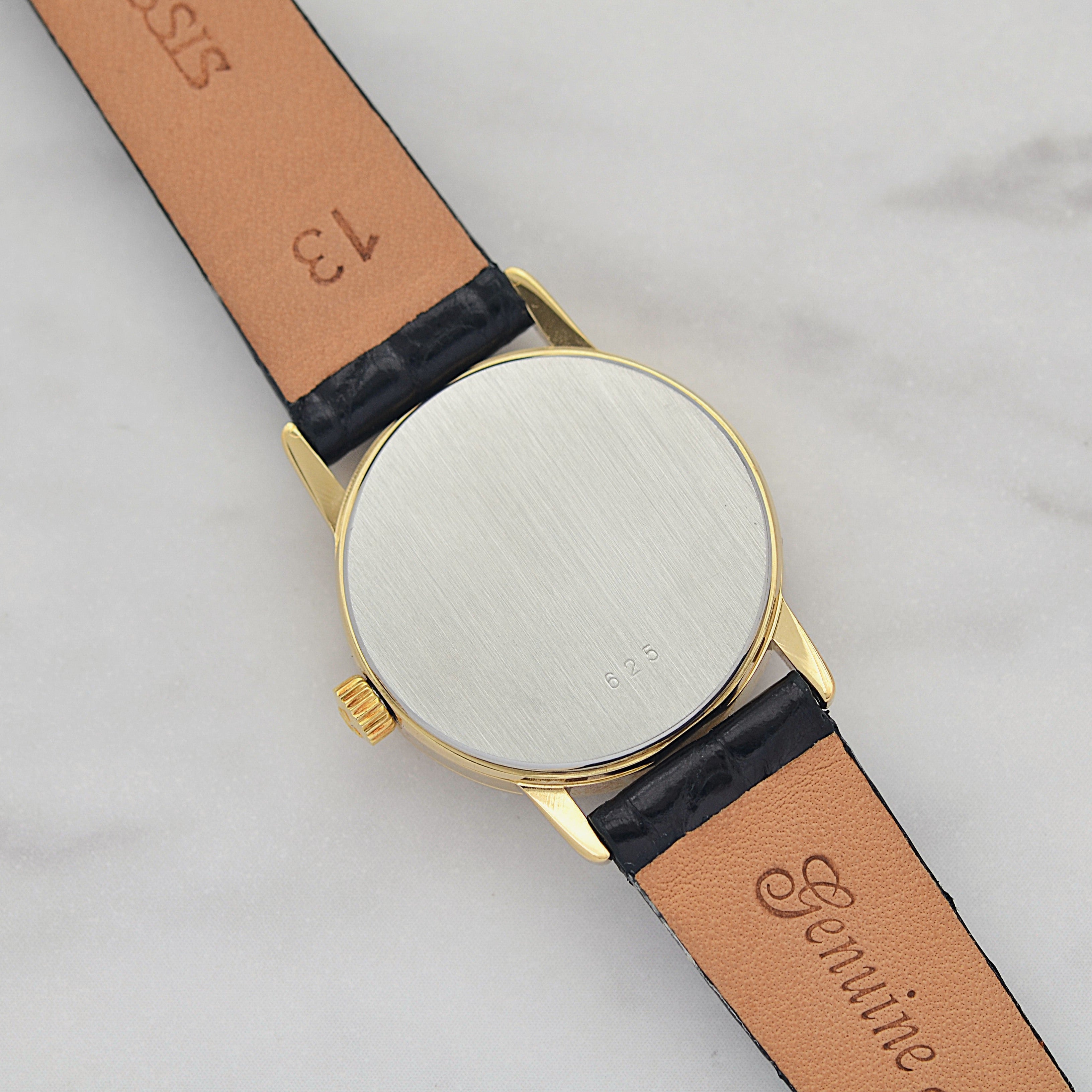 [OMEGA] Omega De Ville GP Round Gold with Genuine Buckle