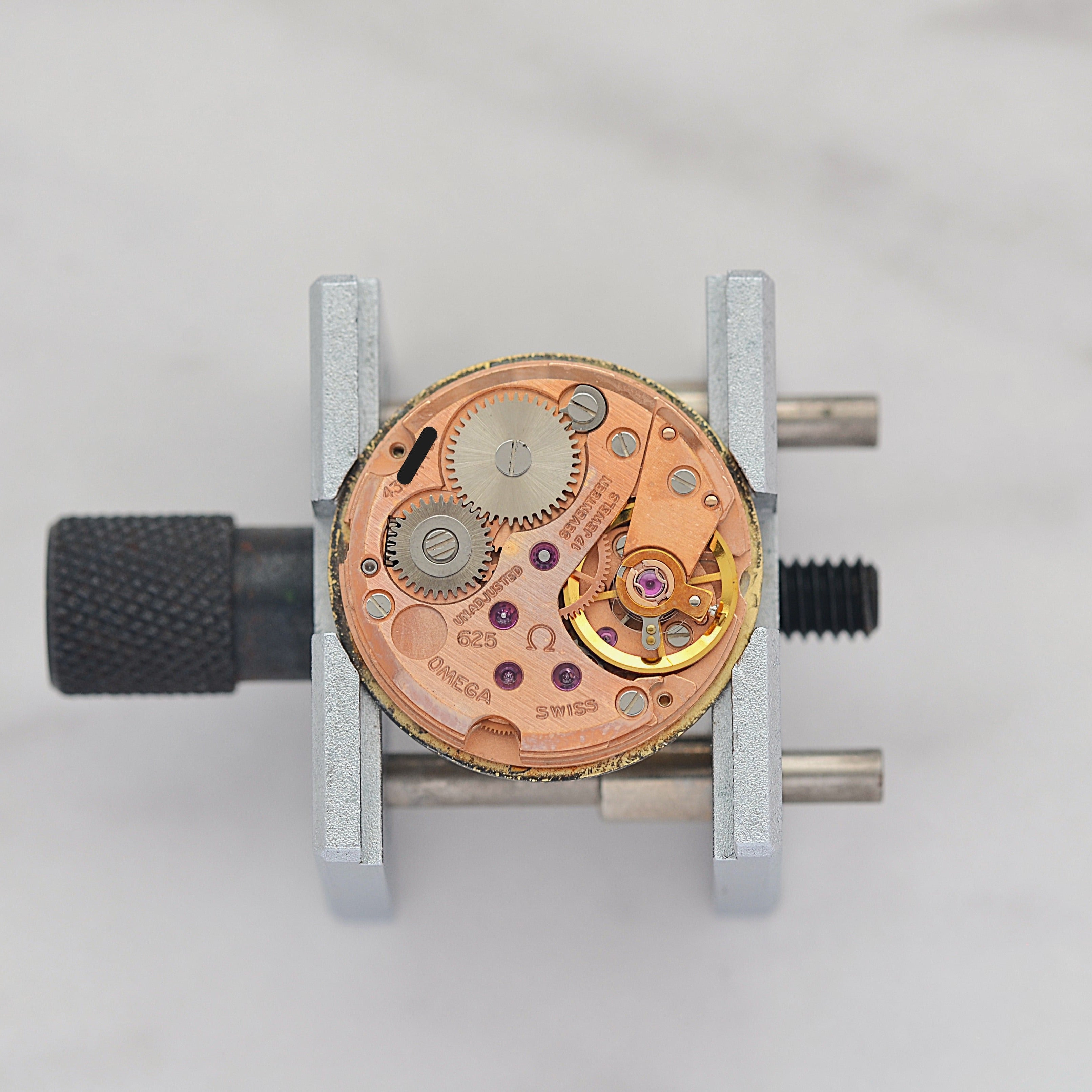 [OMEGA] Omega De Ville GP Round Gold with Genuine Buckle