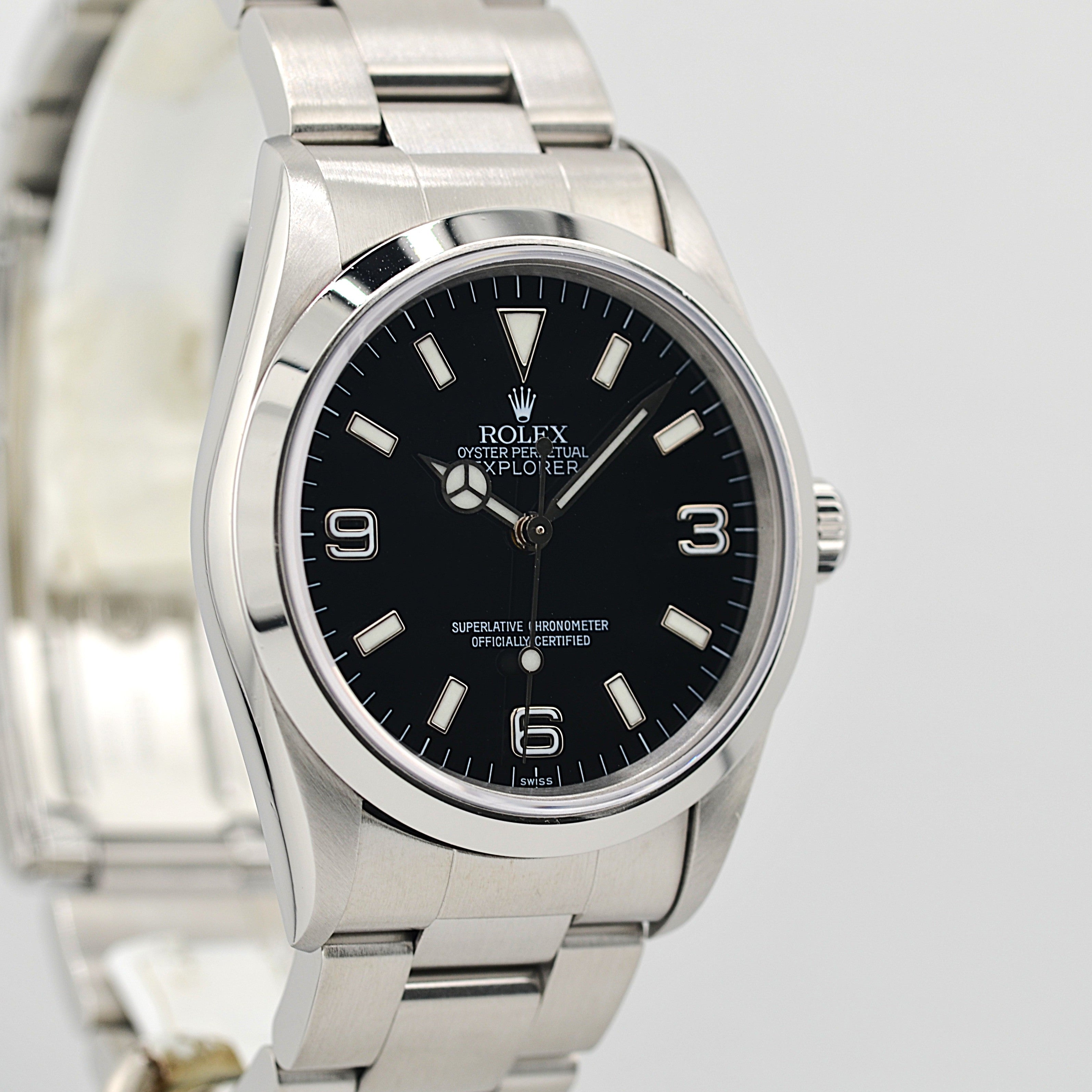 【ROLEX 】ロレックス エクスプローラーⅠ Ref.14270 1997年製 U品番 「Only SWISS」