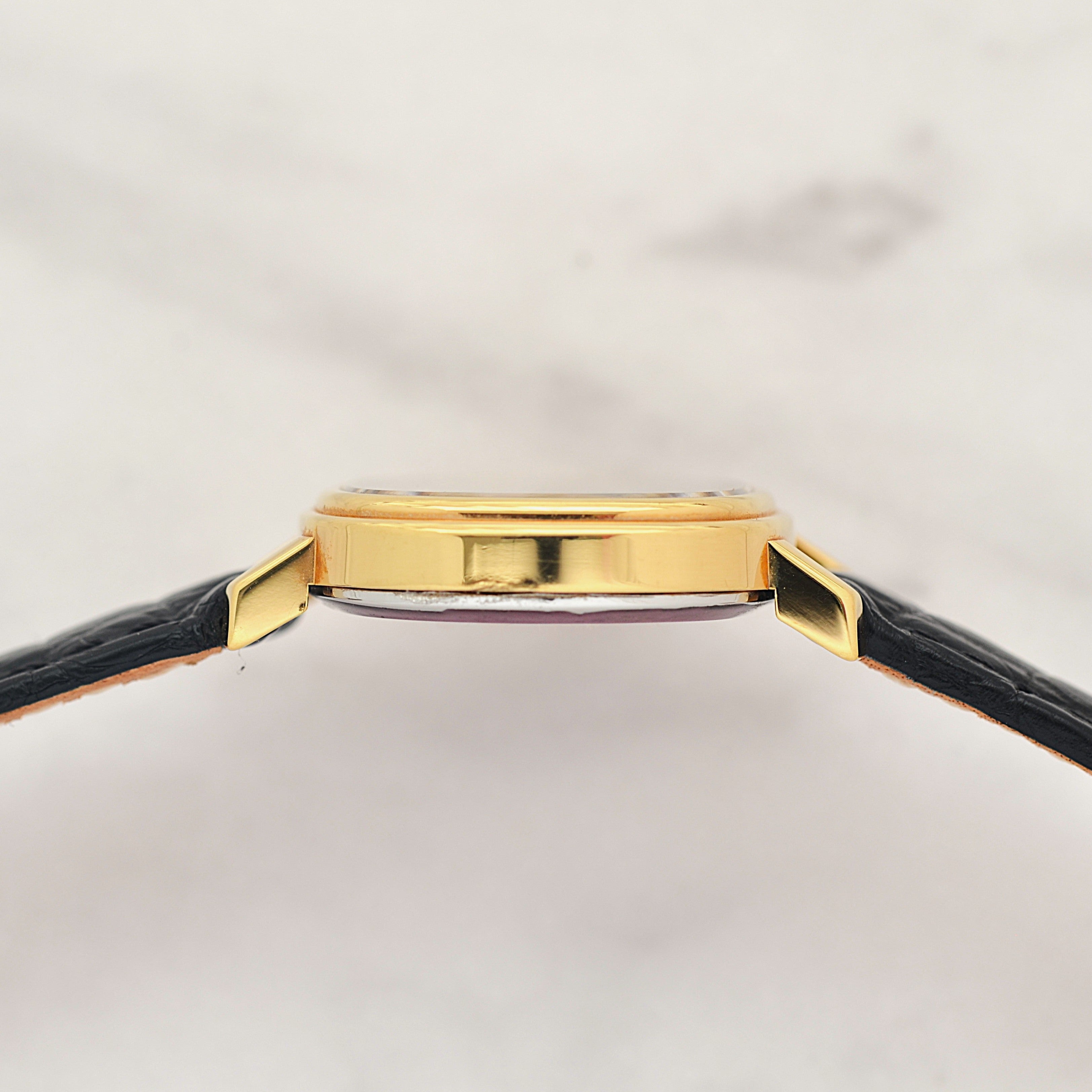 [OMEGA] Omega DeVille GP TV Screen Case, Gold, New old stock, with Genuine Buckle