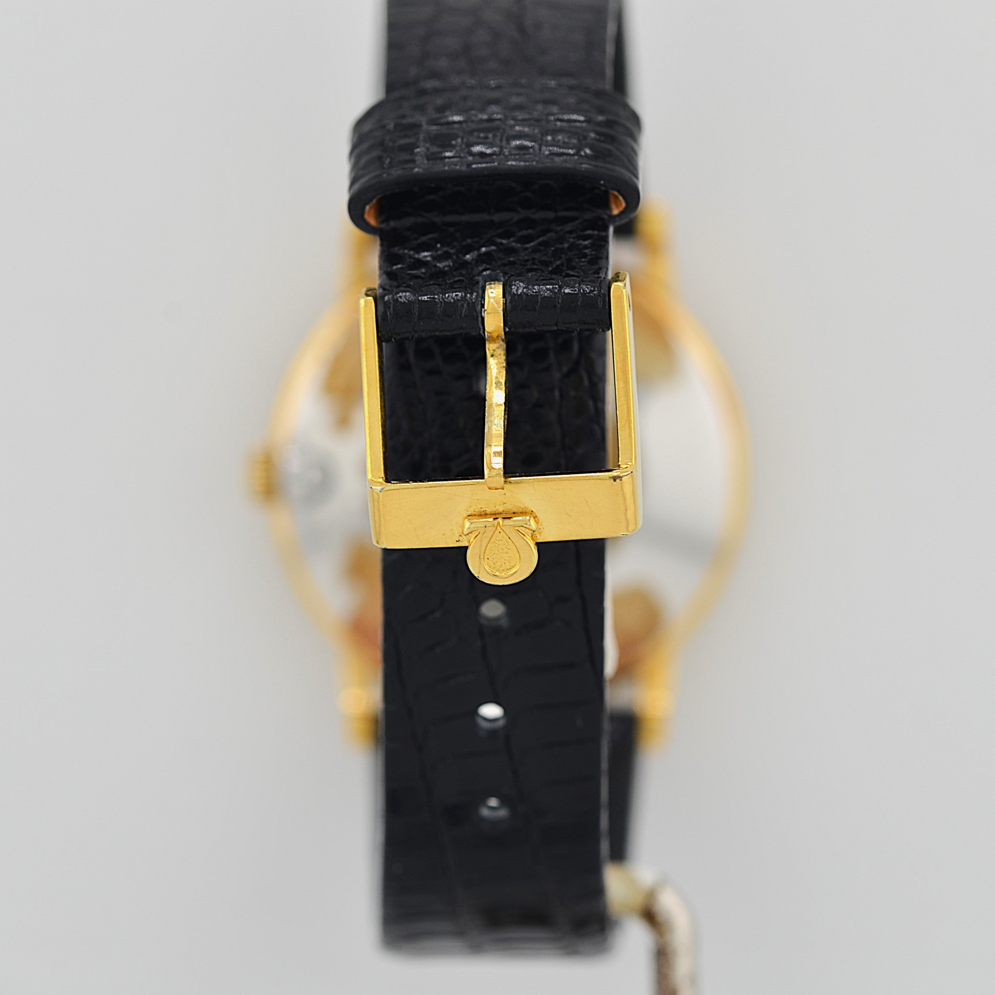 【OMEGA】オメガ デヴィル GP ラウンド Gold デッドストック 純正尾錠付き