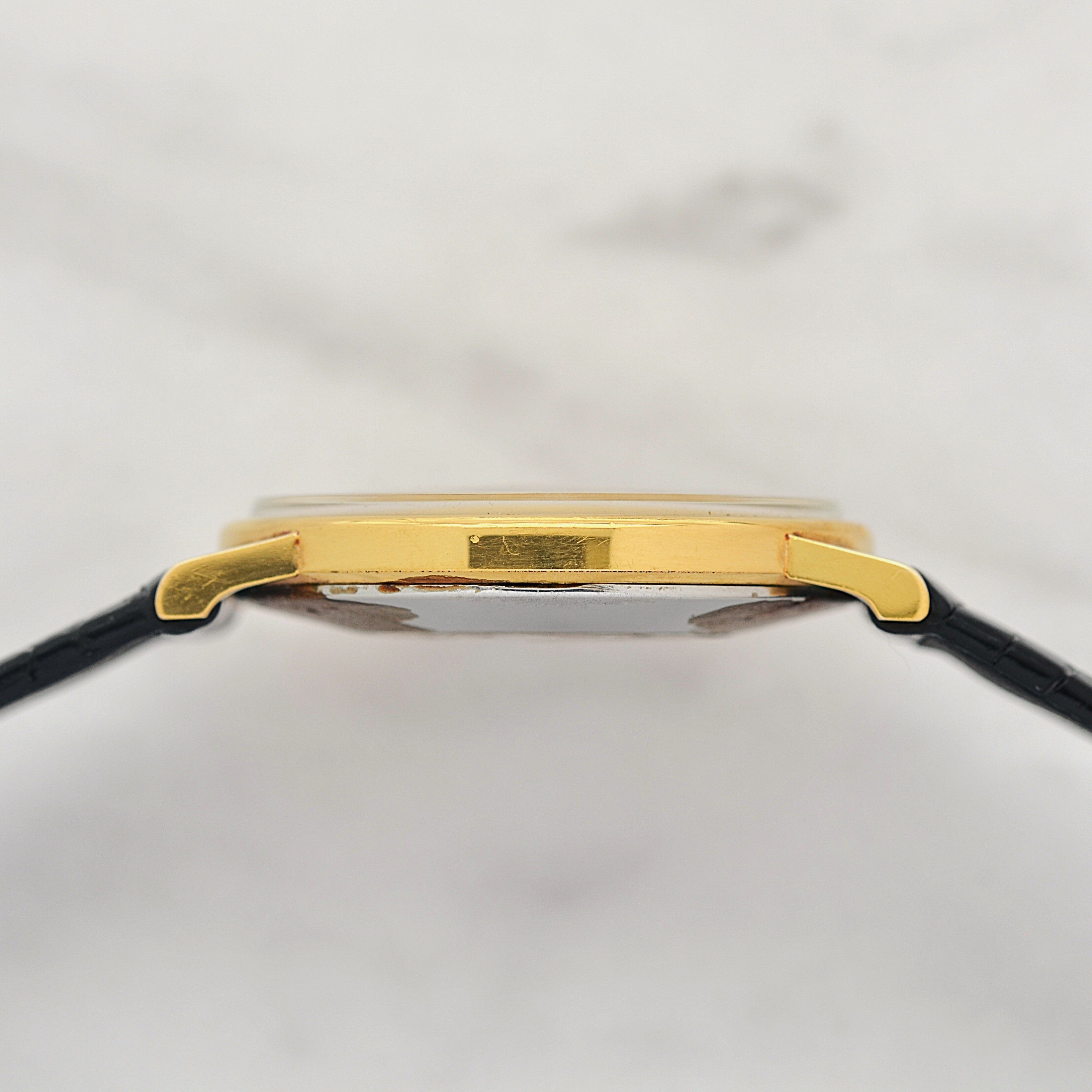 【OMEGA】オメガ デヴィル GP ラウンド Gold デッドストック 純正尾錠付き