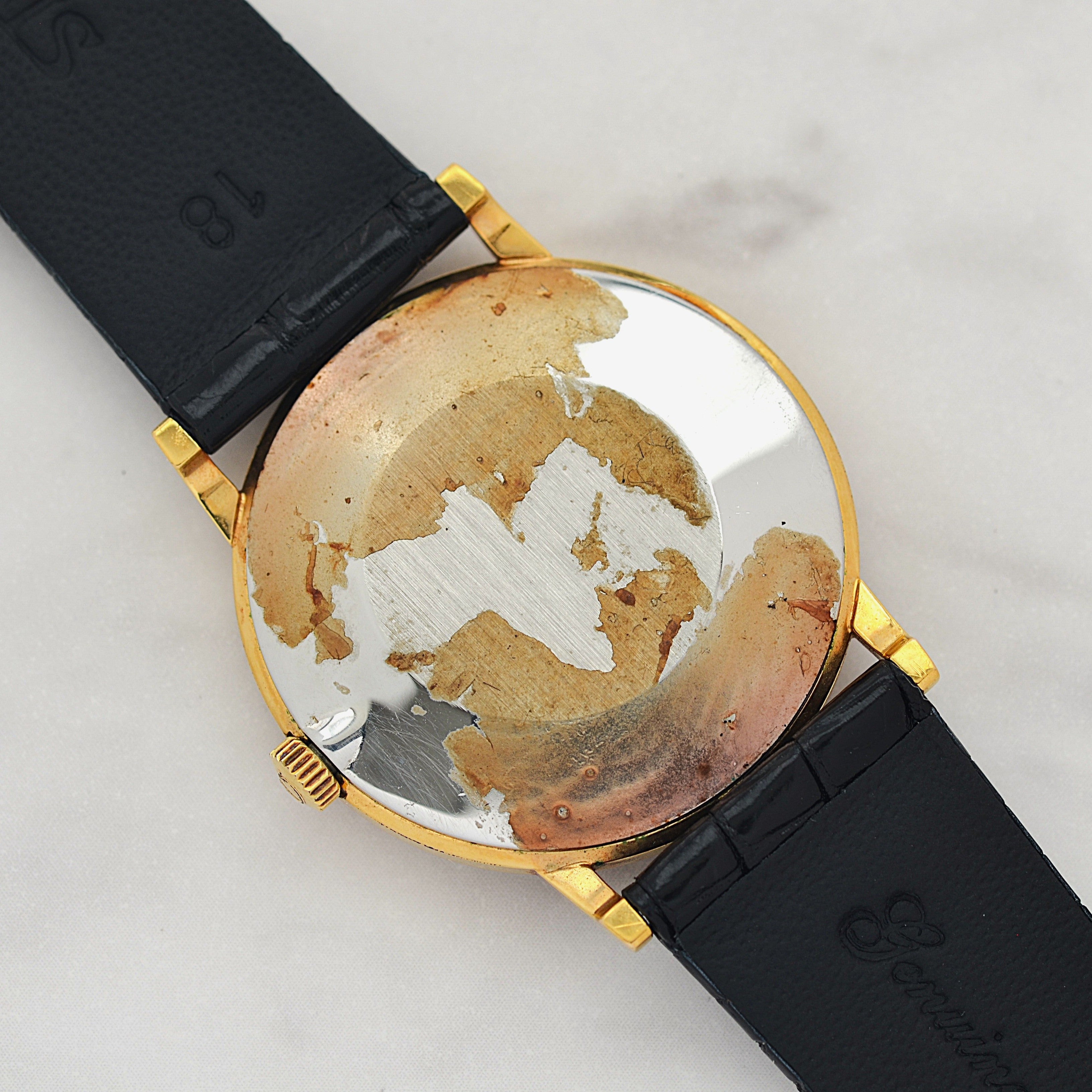 【OMEGA】オメガ デヴィル GP ラウンド Gold デッドストック 純正尾錠付き