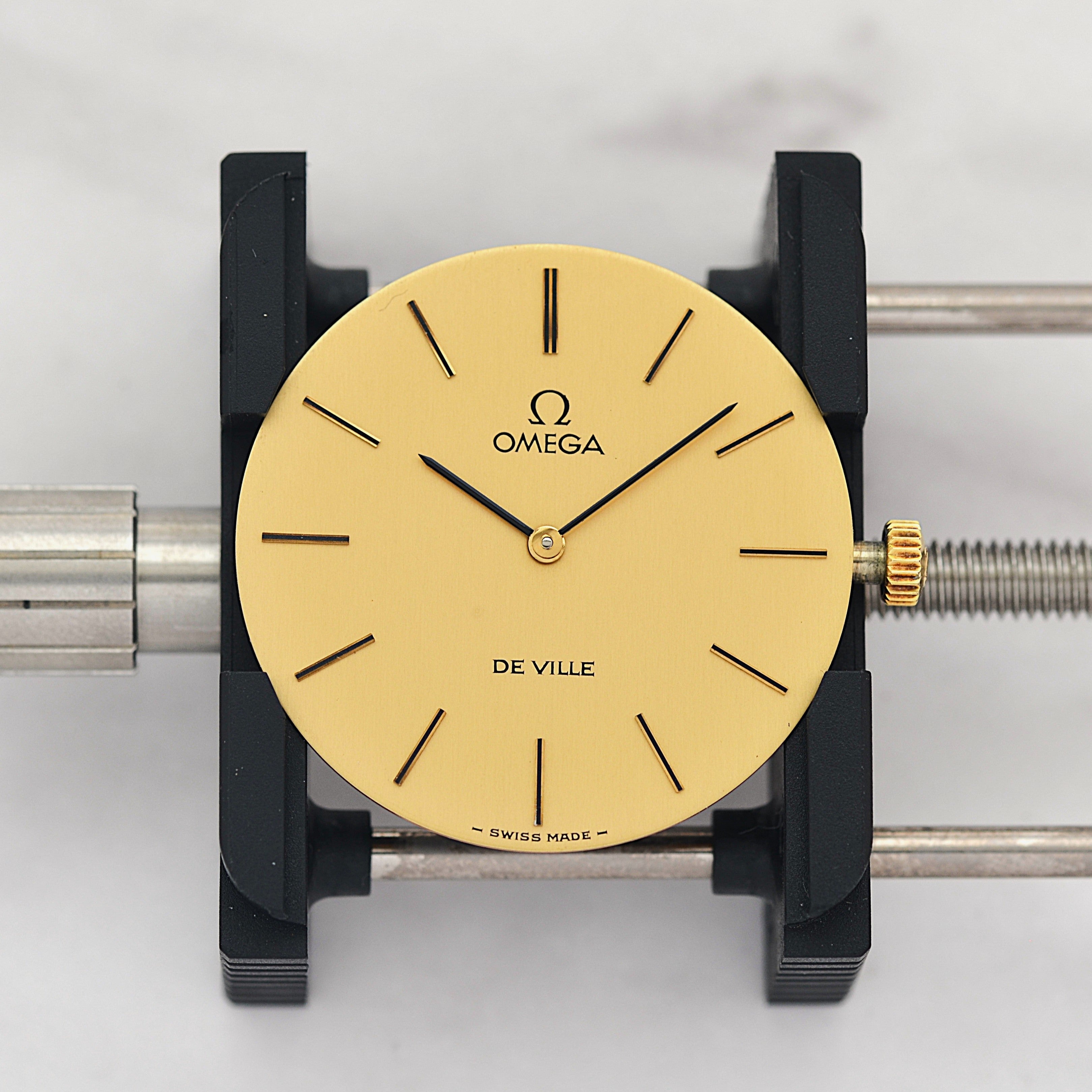 【OMEGA】オメガ デヴィル GP ラウンド Gold デッドストック 純正尾錠付き