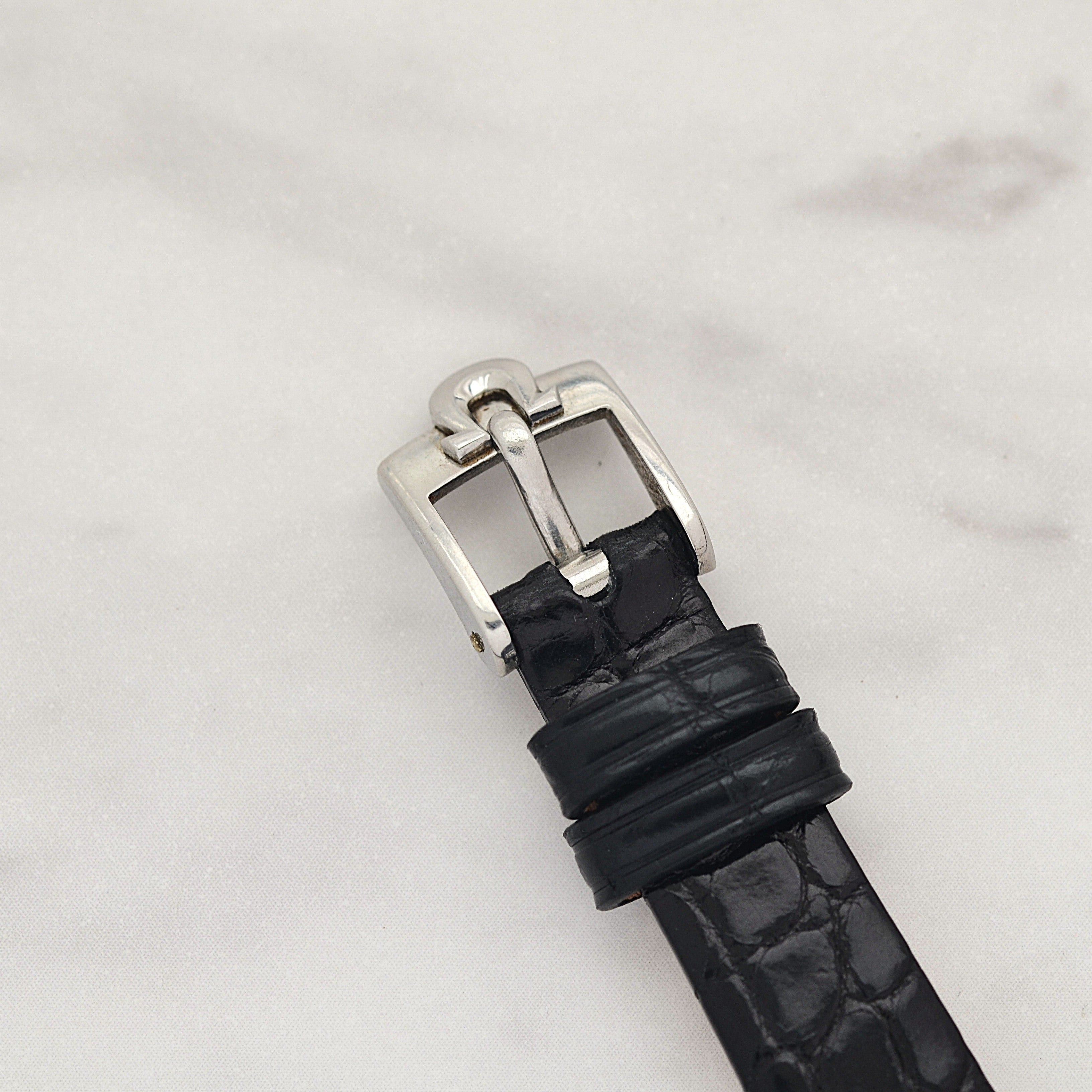 【OMEGA】Omega DeVille SS TV Screen Case Silver new old stock with Original Buckle