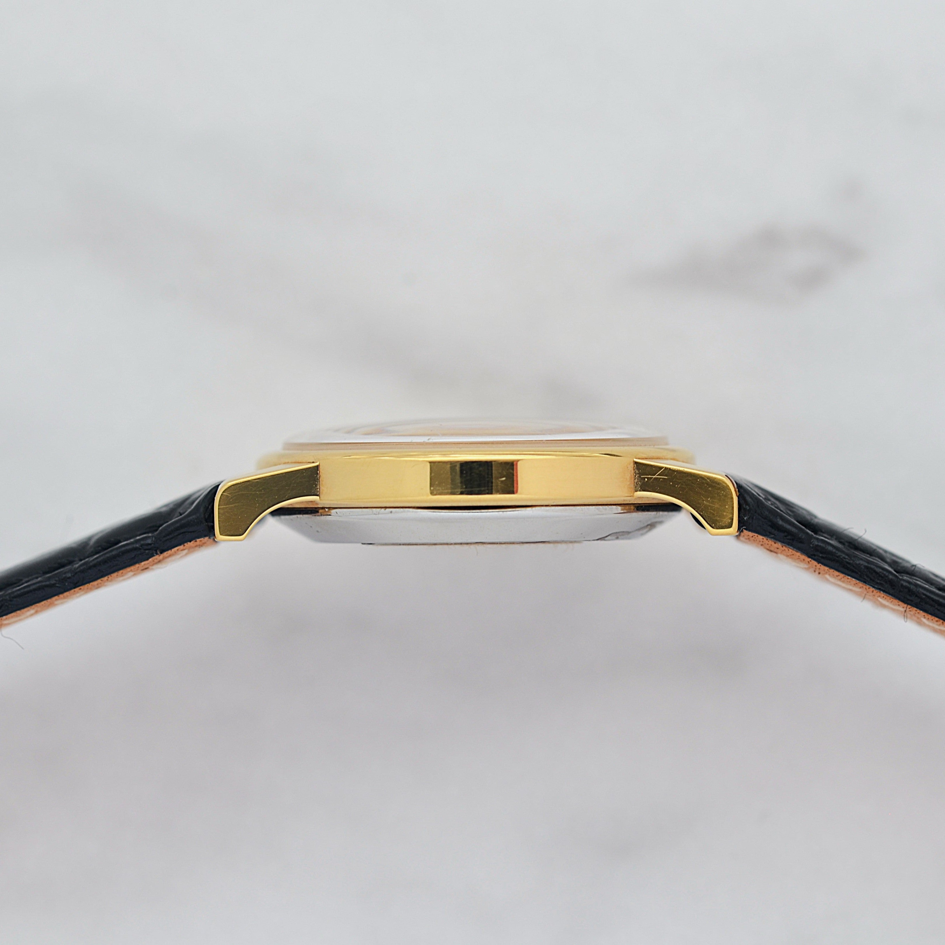 【OMEGA】オメガ デヴィル GP ラウンド Gold デッドストック 純正尾錠付き