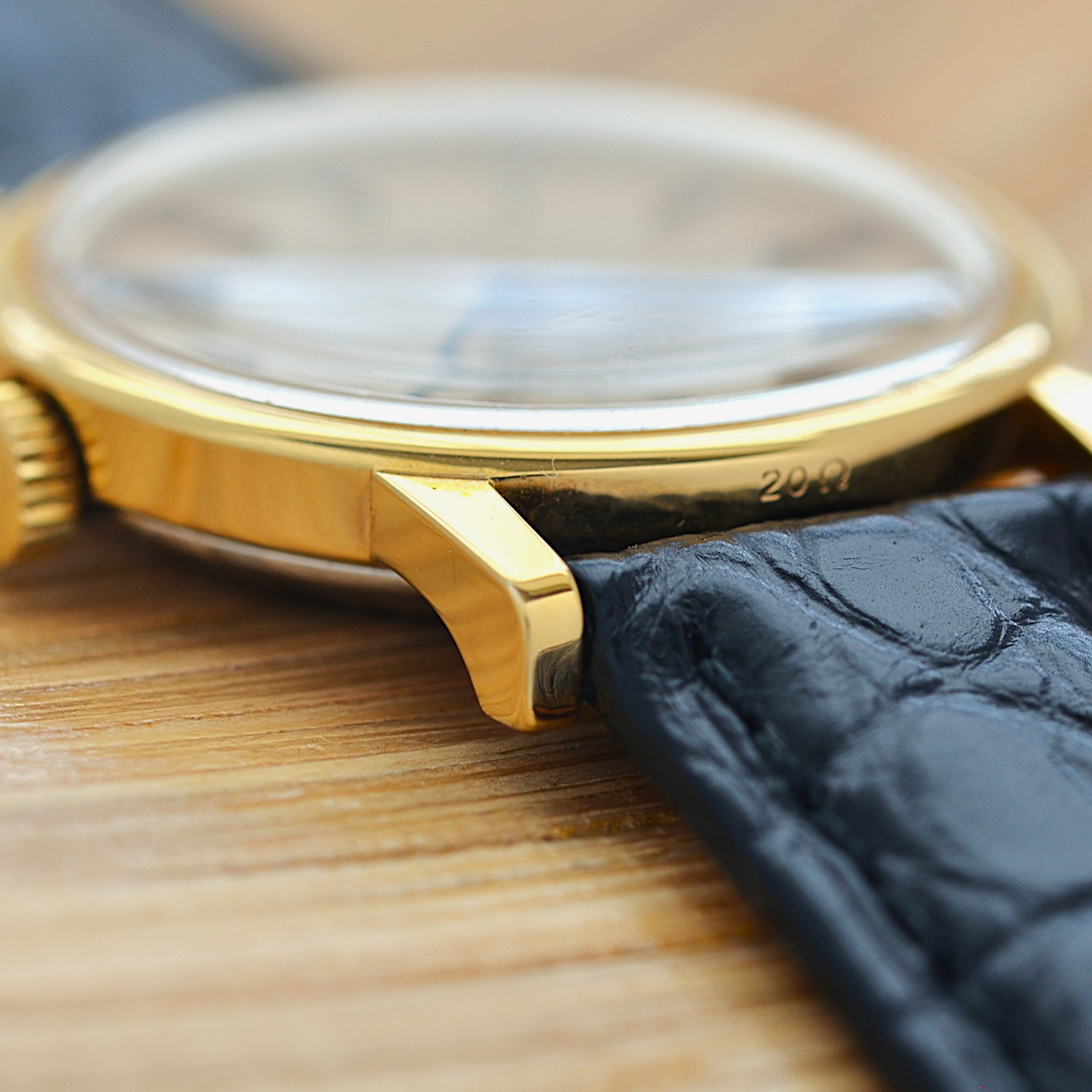 【OMEGA】オメガ デヴィル GP ラウンド Gold デッドストック 純正尾錠付き