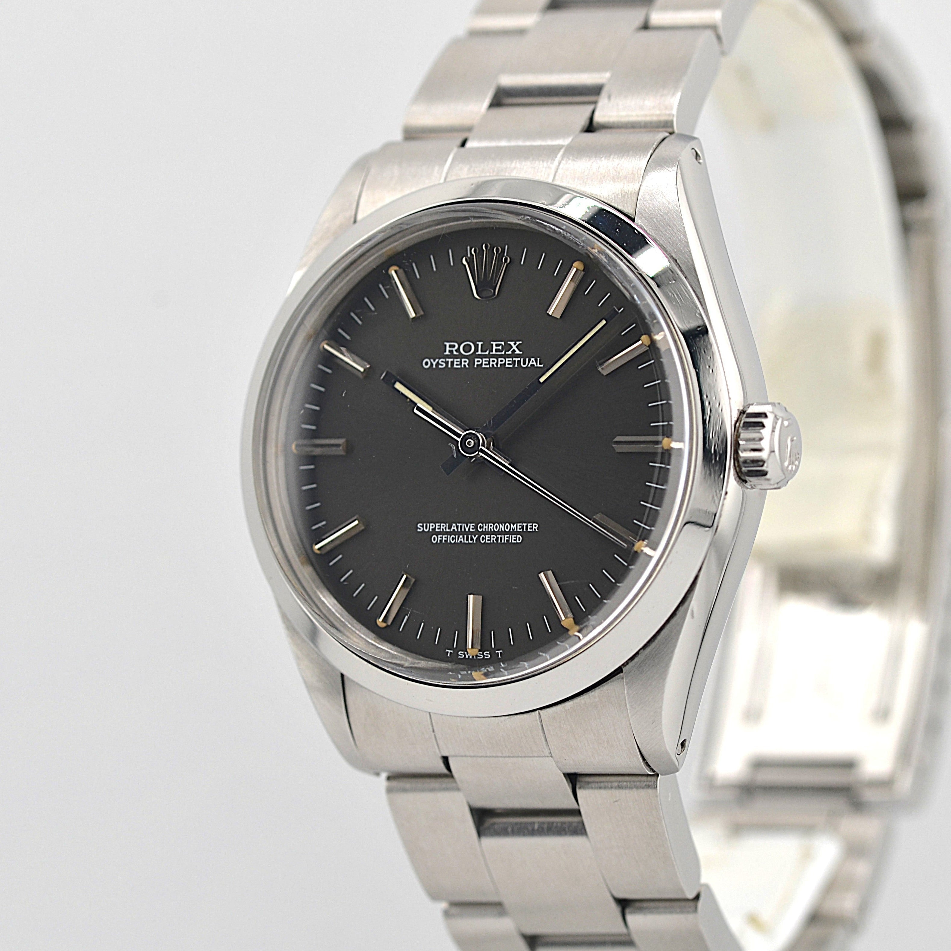 【ROLEX 】ロレックス オイスターパーペチュアル Ref.1002 Grey 1989年製 L品番