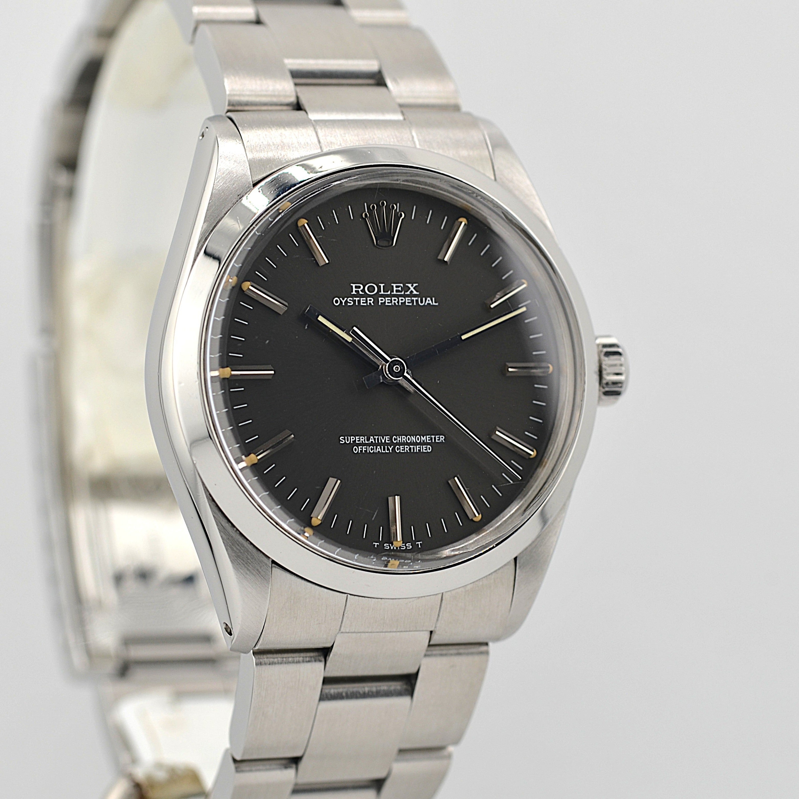 【ROLEX 】ロレックス オイスターパーペチュアル Ref.1002 Grey 1989年製 L品番