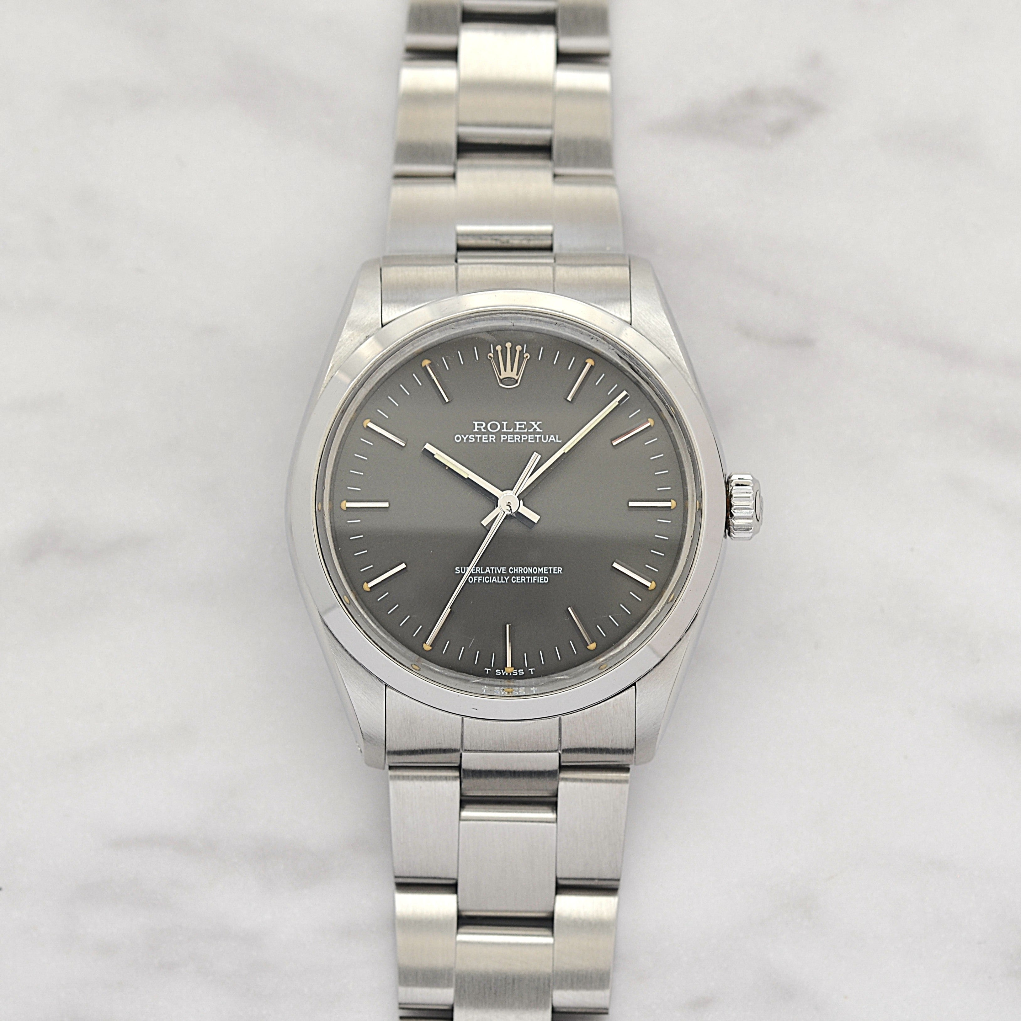 【ROLEX 】ロレックス オイスターパーペチュアル Ref.1002 Grey 1989年製 L品番