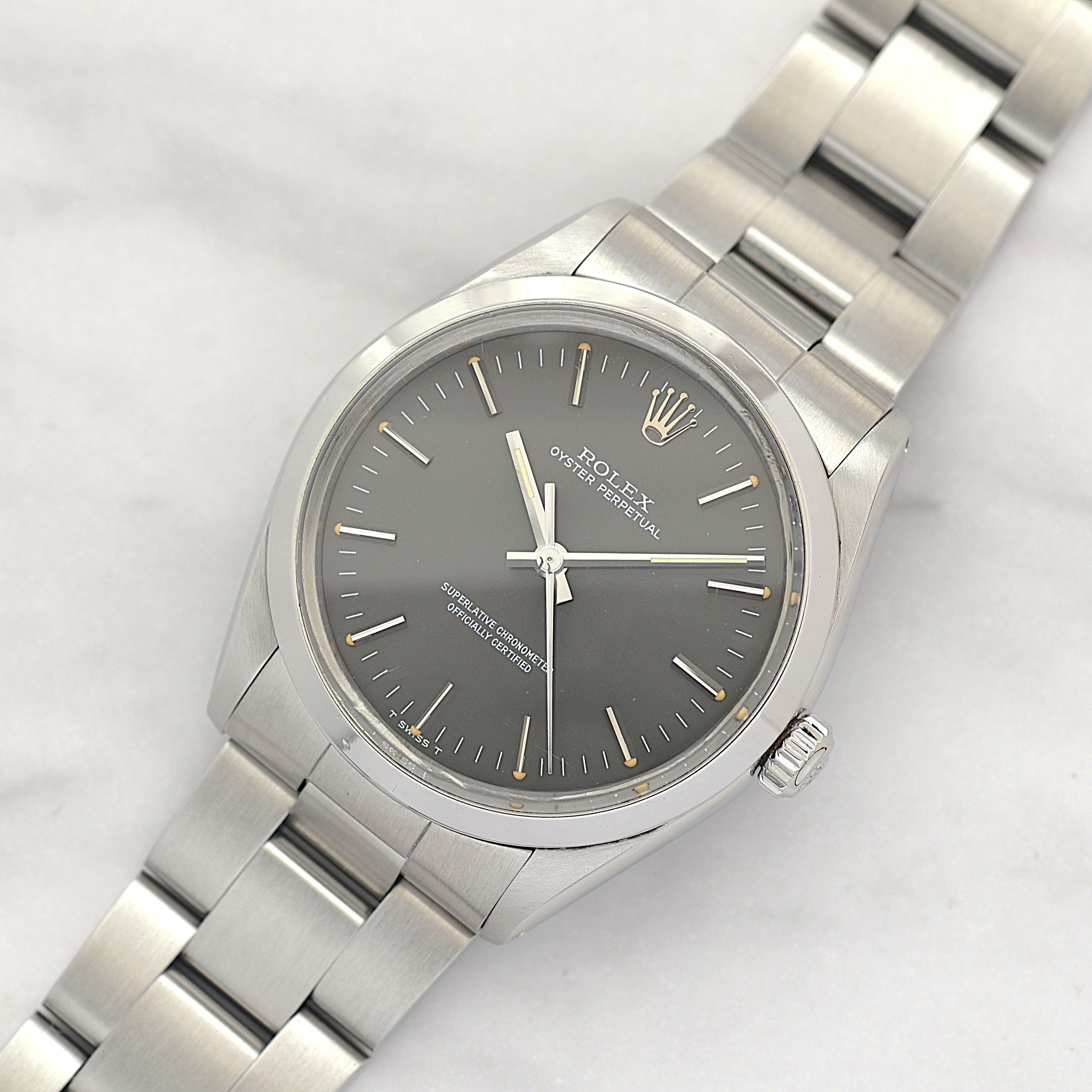 【ROLEX 】ロレックス オイスターパーペチュアル Ref.1002 Grey 1989年製 L品番