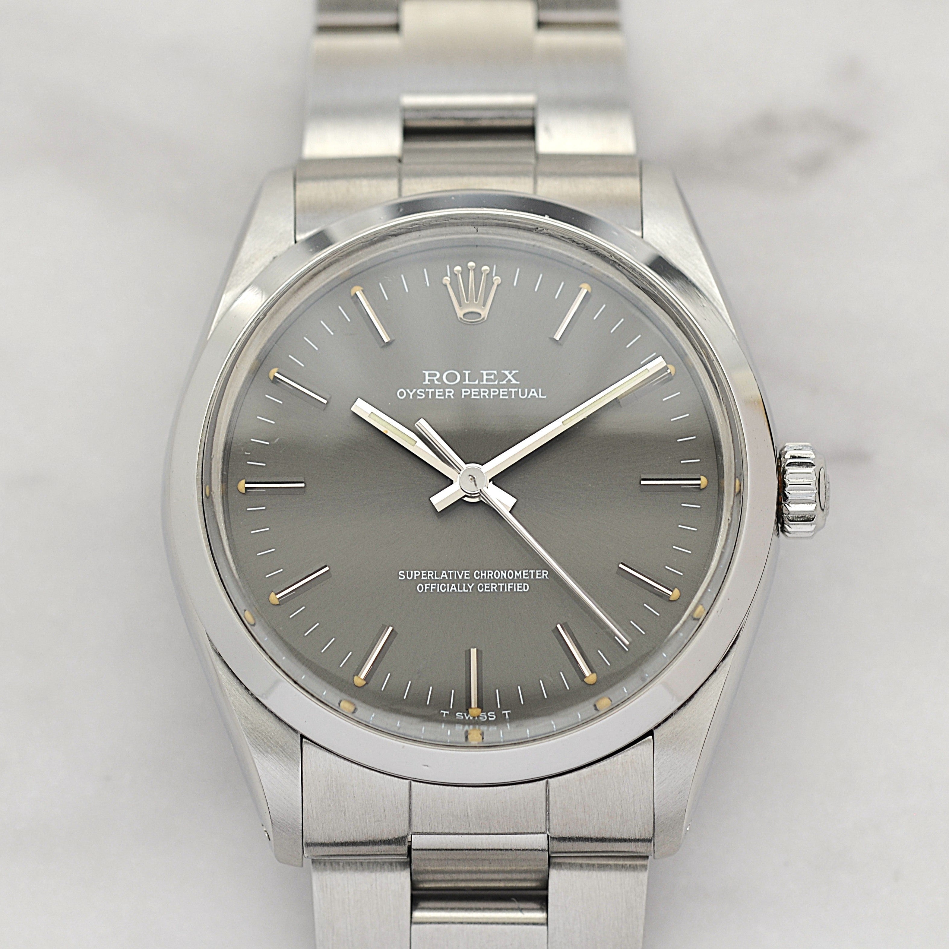 【ROLEX 】ロレックス オイスターパーペチュアル Ref.1002 Grey 1989年製 L品番