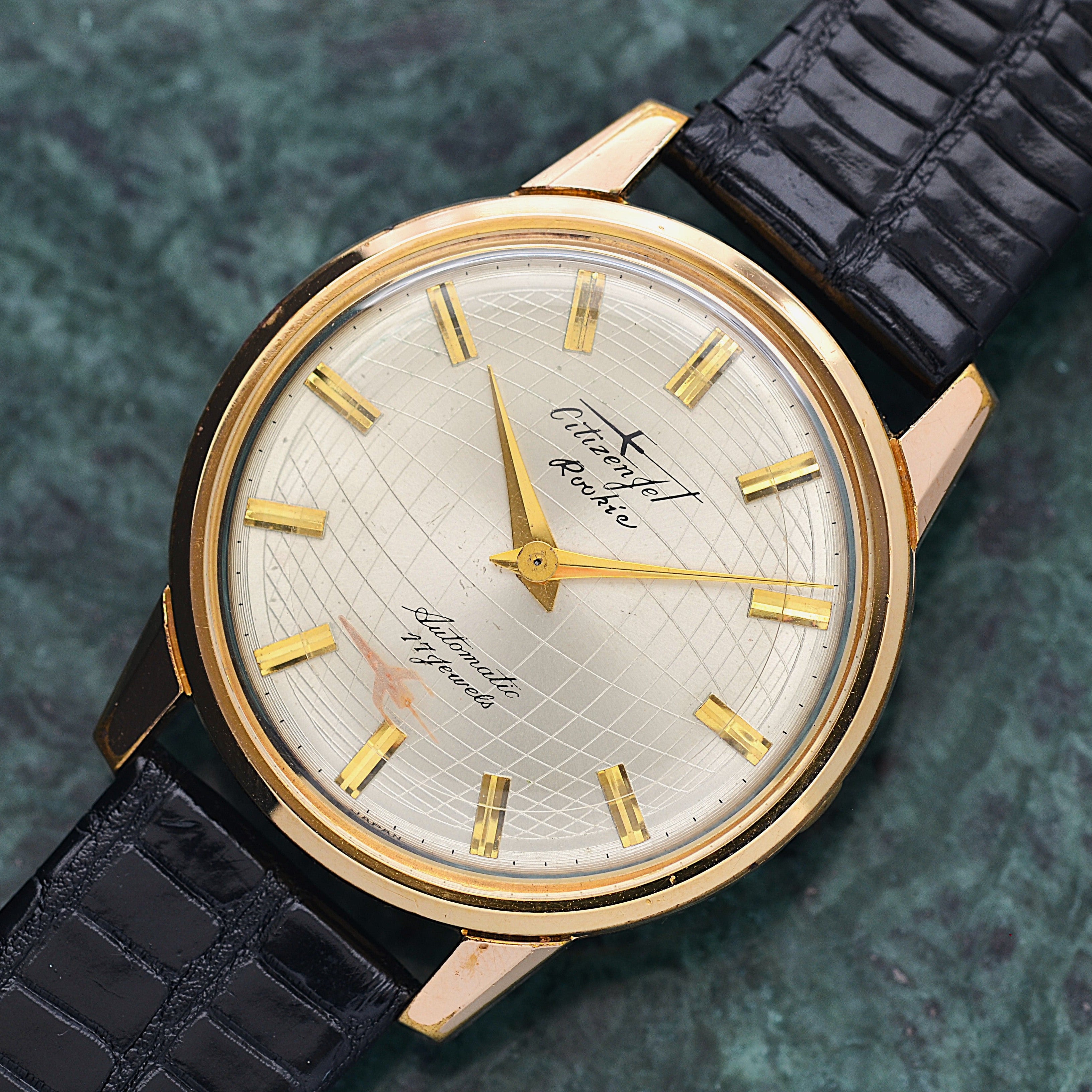 【CITIZEN】ジェットルーキー GP 飛行機秒針 純正尾錠付き 1963年10月製