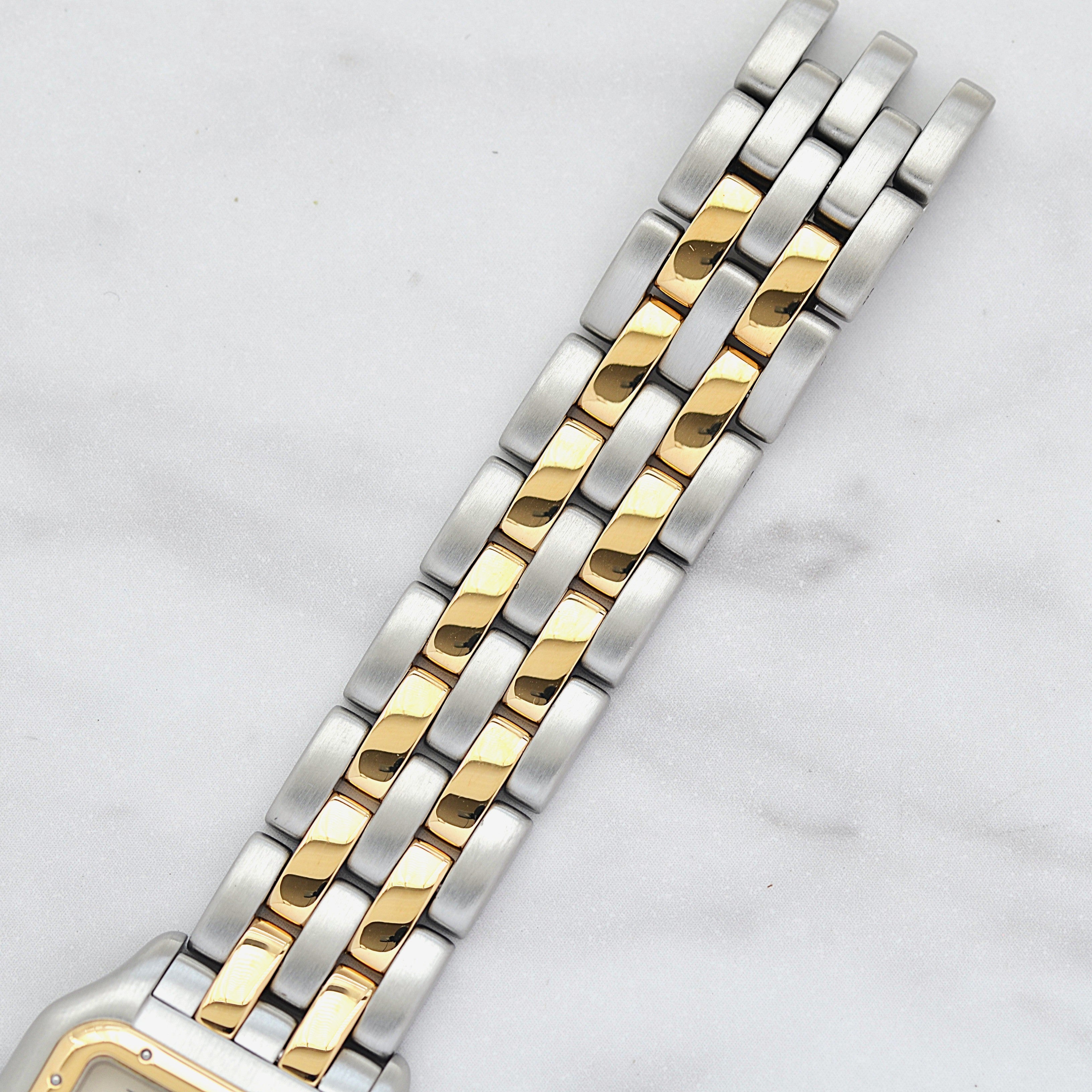 【Cartier】カルティエ パンテールMM 2ロウ 18KYG×SS 付属品完備 カルティエコンプリートサービス済み