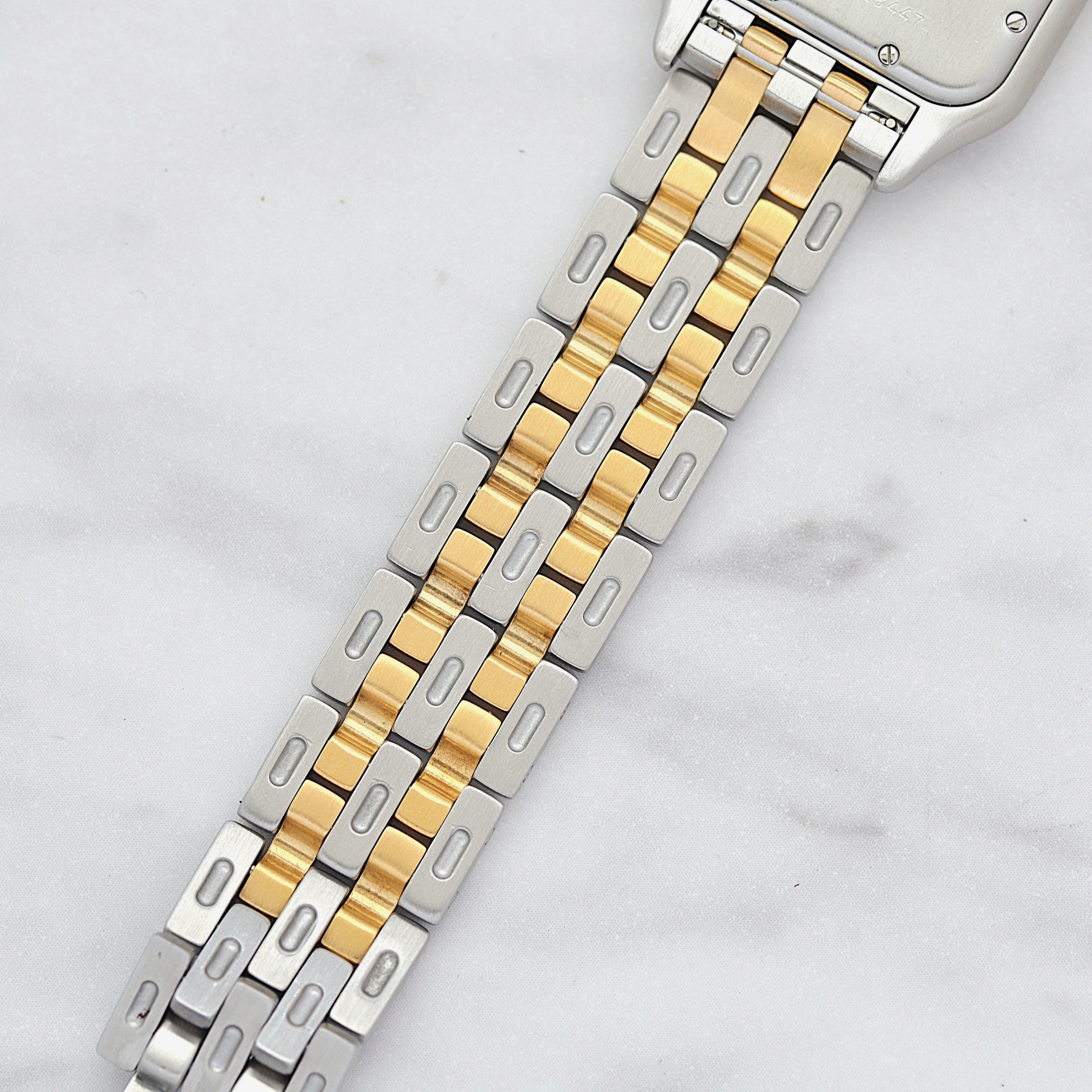 【Cartier】カルティエ パンテールMM 2ロウ 18KYG×SS 付属品完備 カルティエコンプリートサービス済み