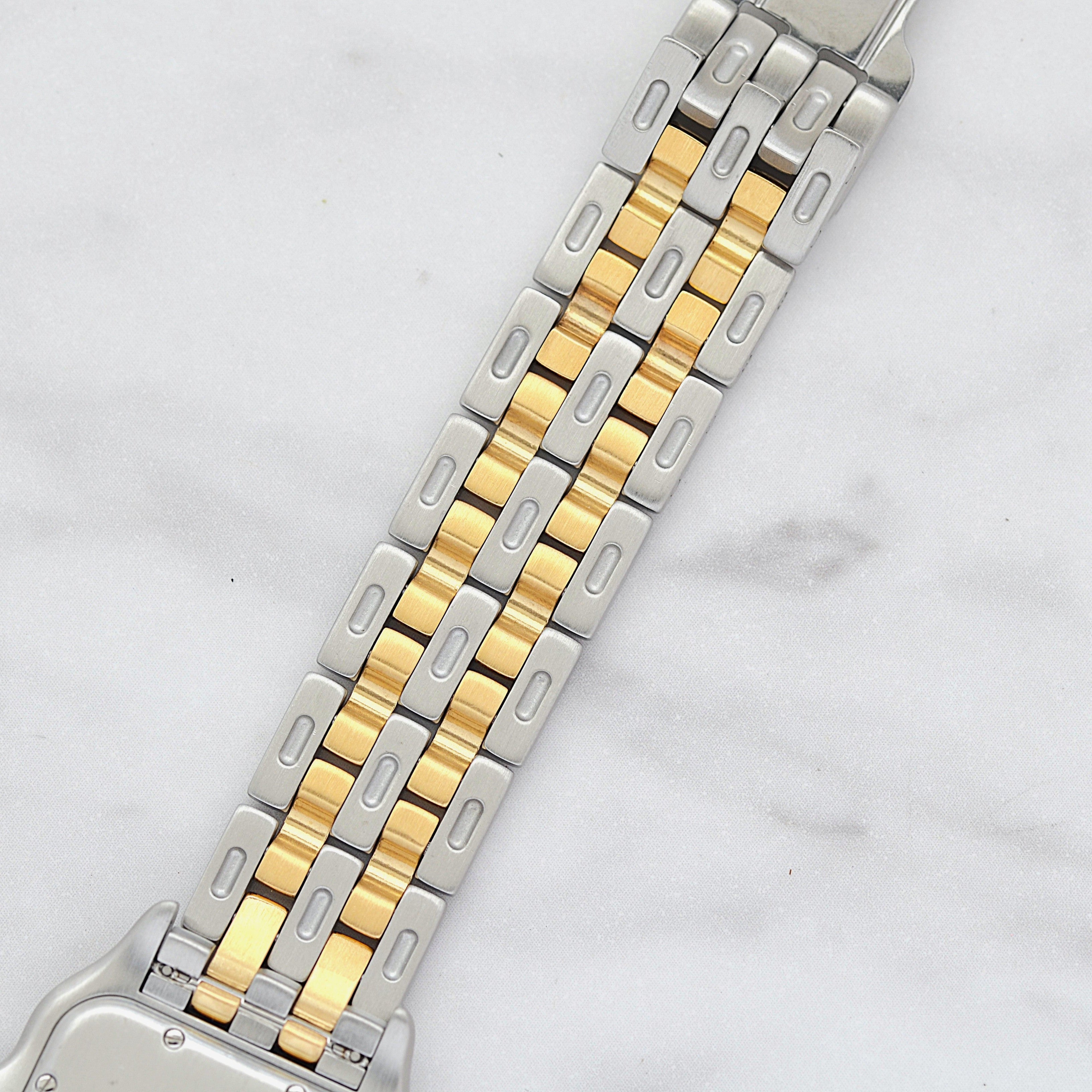 【Cartier】カルティエ パンテールMM 2ロウ 18KYG×SS 付属品完備 カルティエコンプリートサービス済み