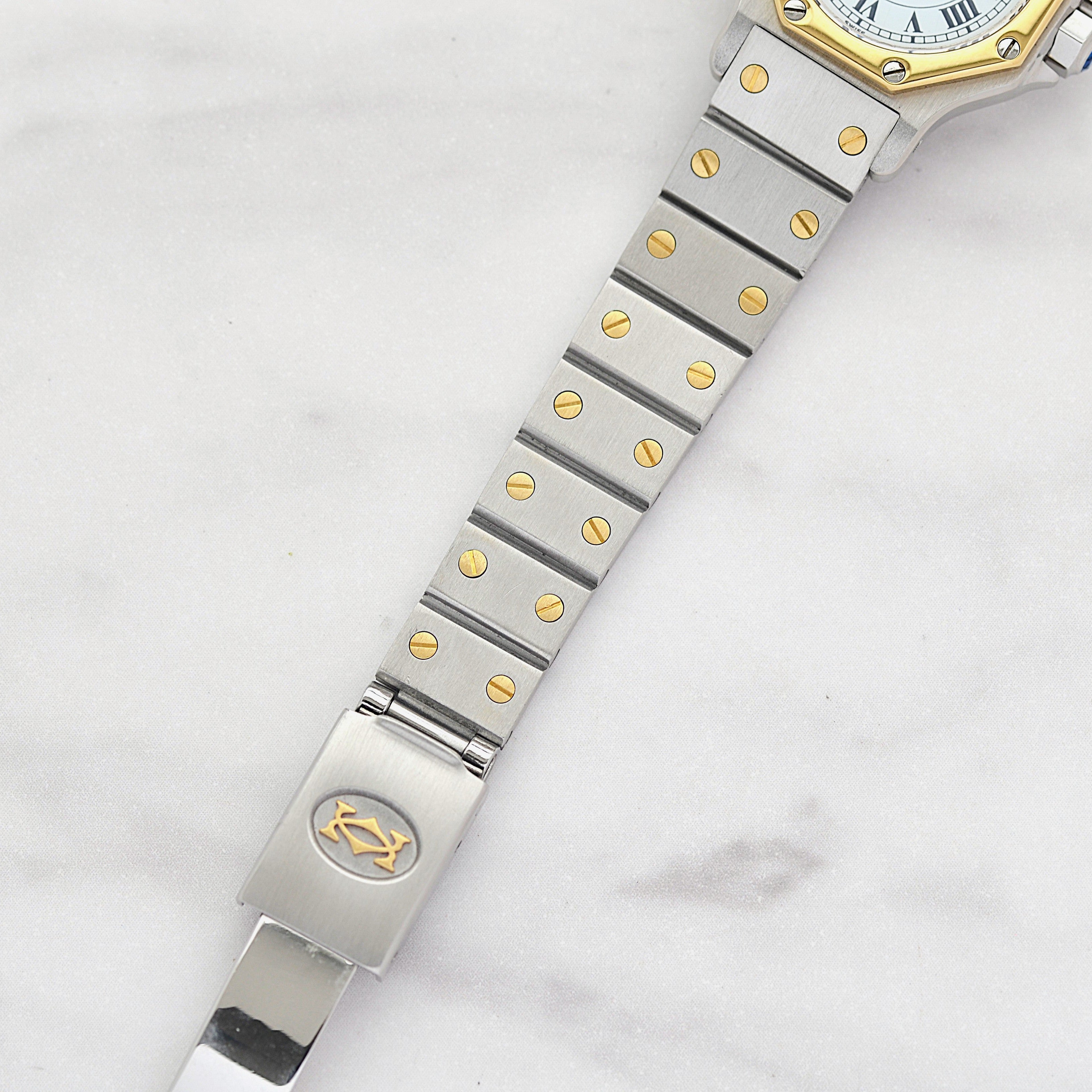 【Cartier】カルティエ サントスオクタゴンSM 18KYG×SS