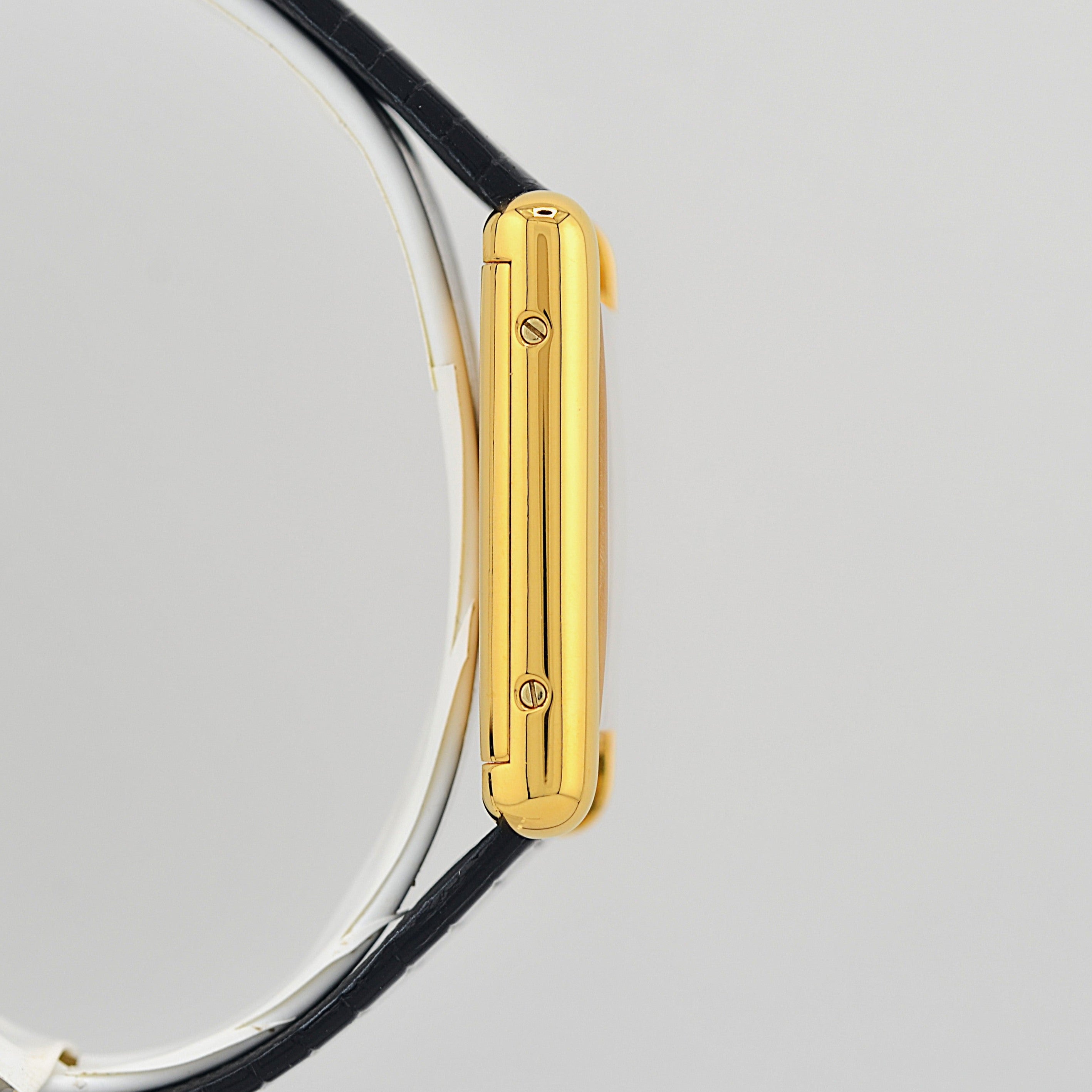 【Cartier】カルティエ マストタンクLM ブラックローマ 手巻き 純正尾錠付き