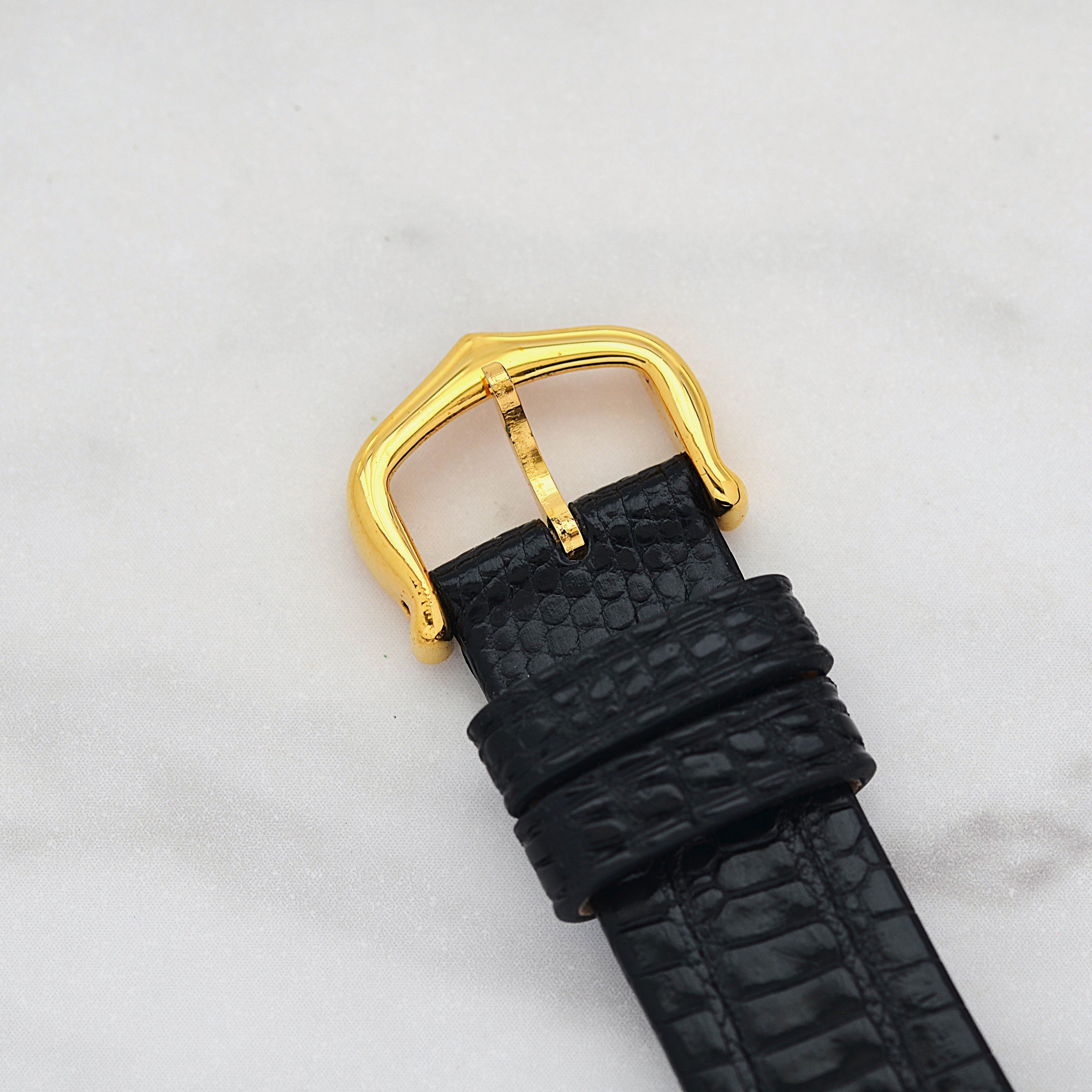 【Cartier】カルティエ マストタンクLM ブラックローマ 手巻き 純正尾錠付き