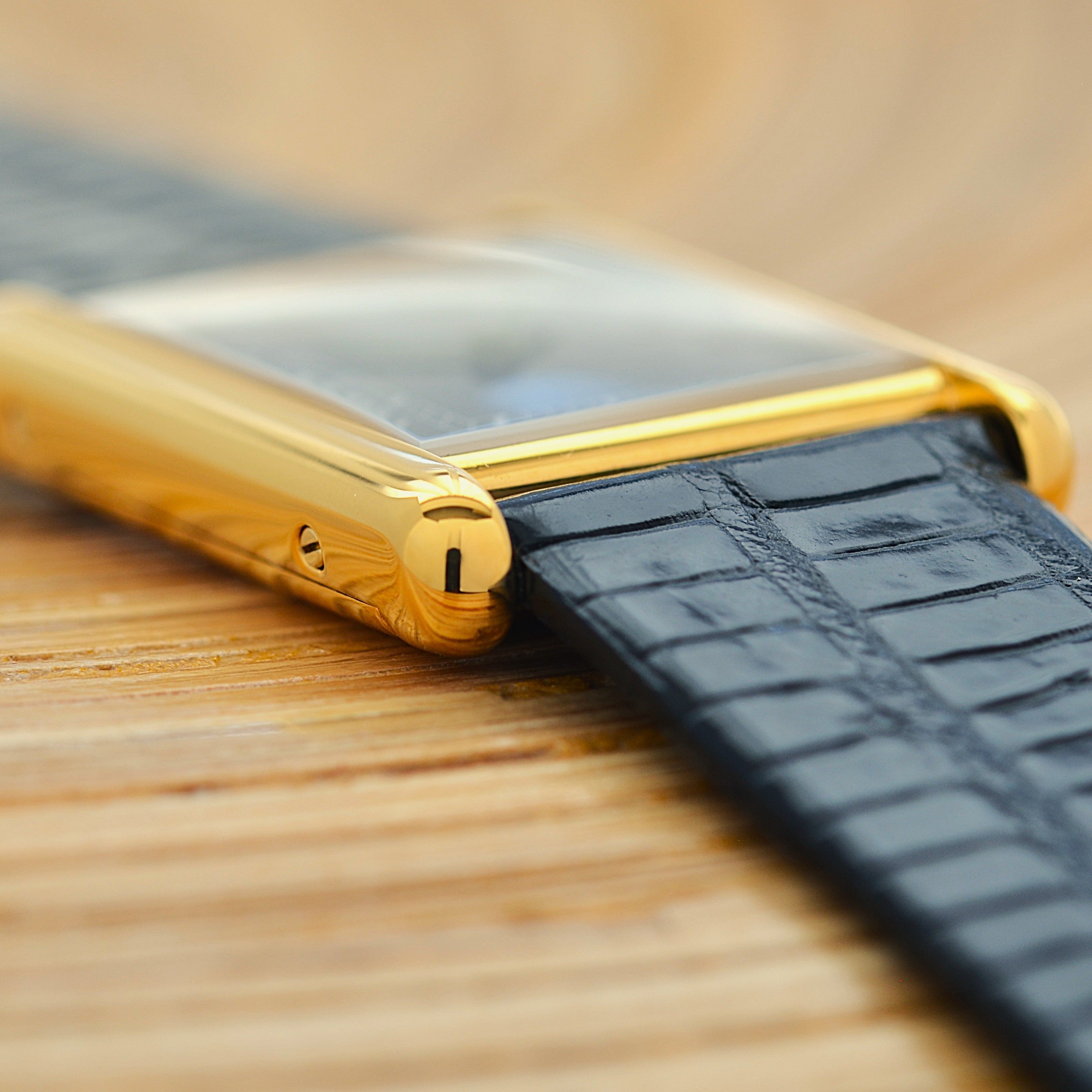 【Cartier】カルティエ マストタンクLM ブラックローマ 手巻き 純正尾錠付き